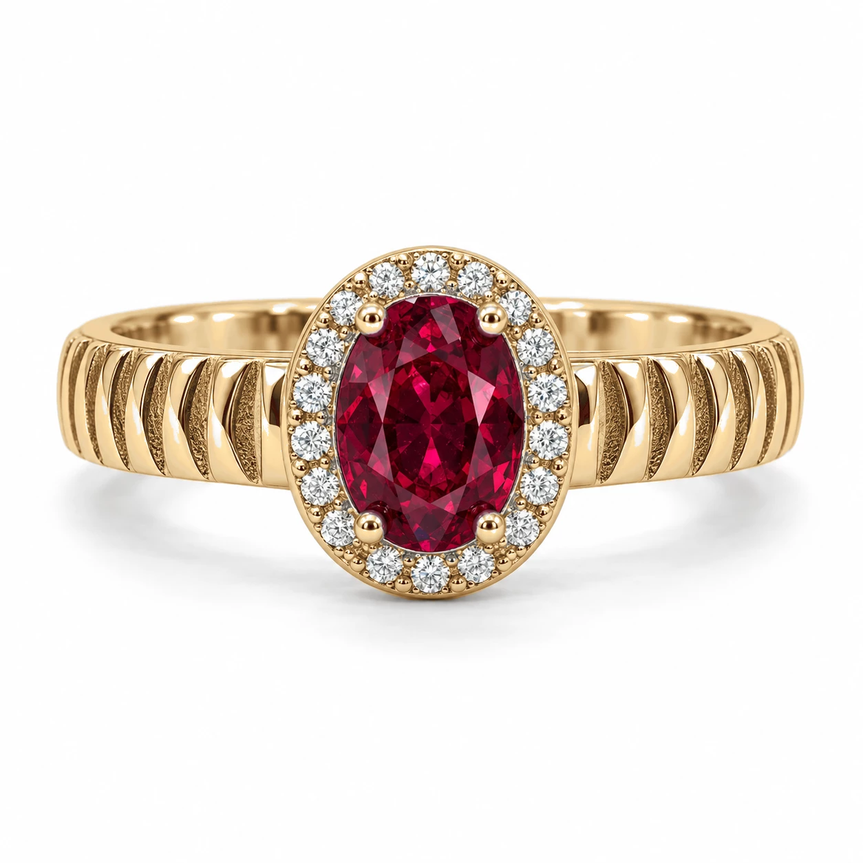 Bague Lien Éternel Pierre Précieuse ovale 0,63 ct — vue 9