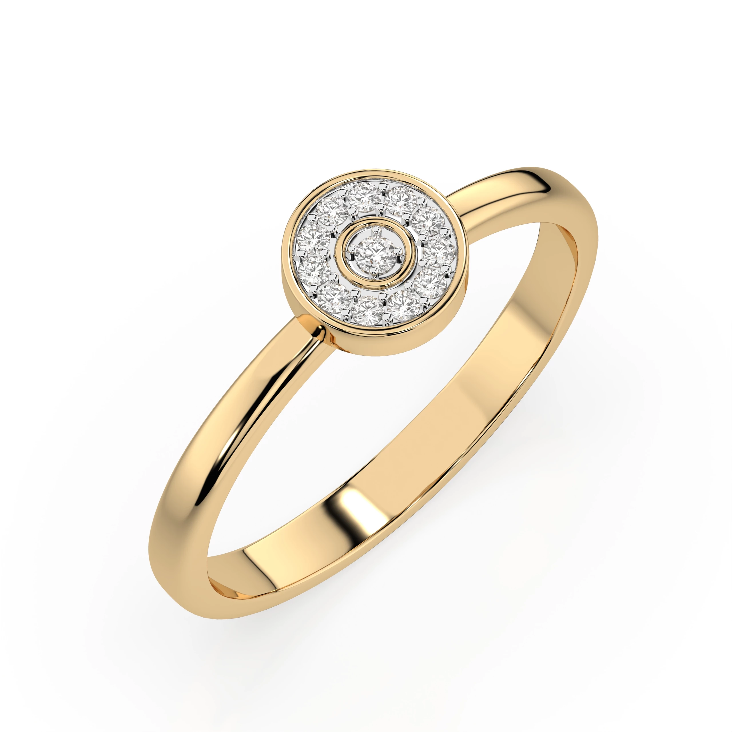 Bague Cosmos Sacré Illusion ronde 0,07 ct — vue 4
