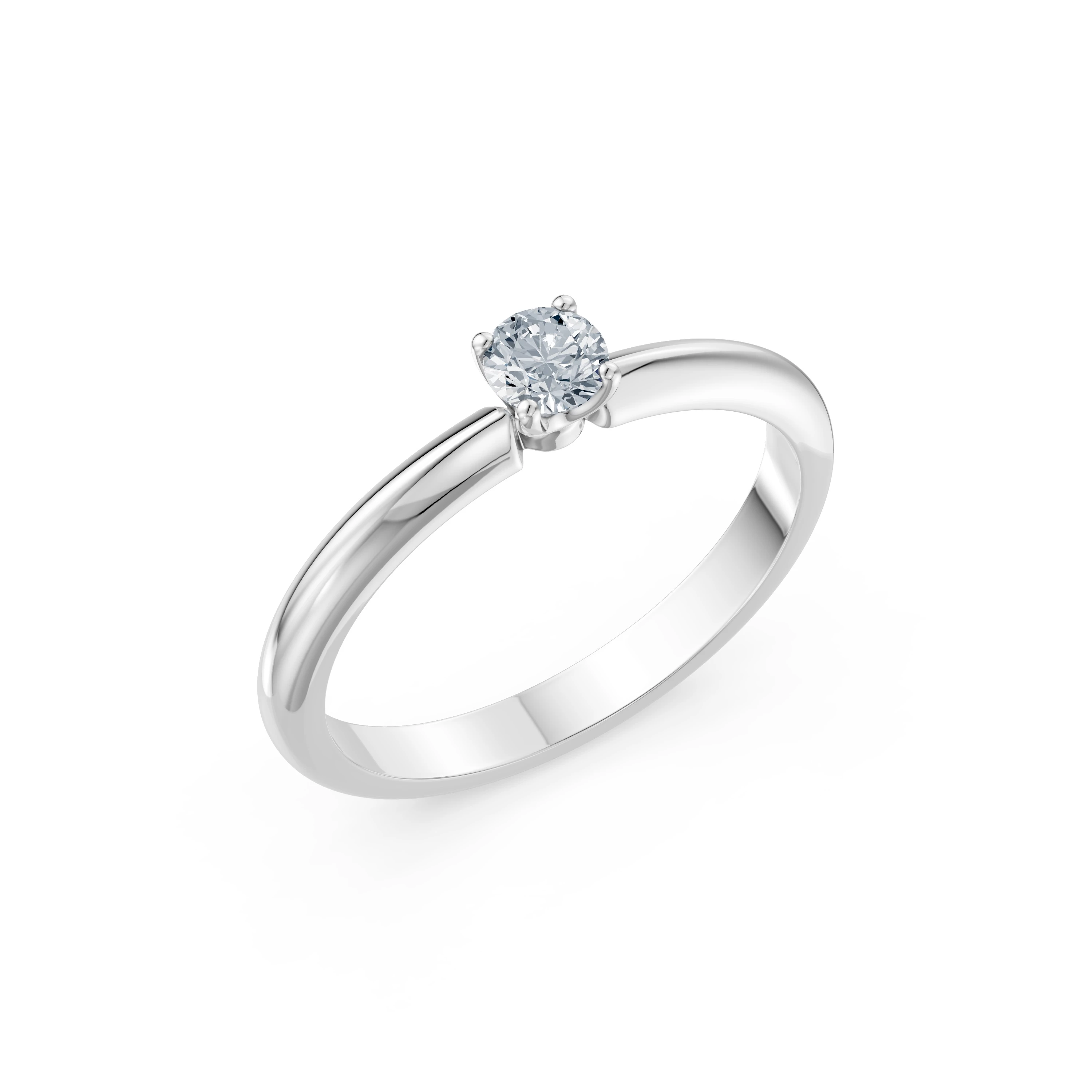 Bague Gloire Précieuse Solitaire baguette 0,2 ct · 3,7 mm — vue 1