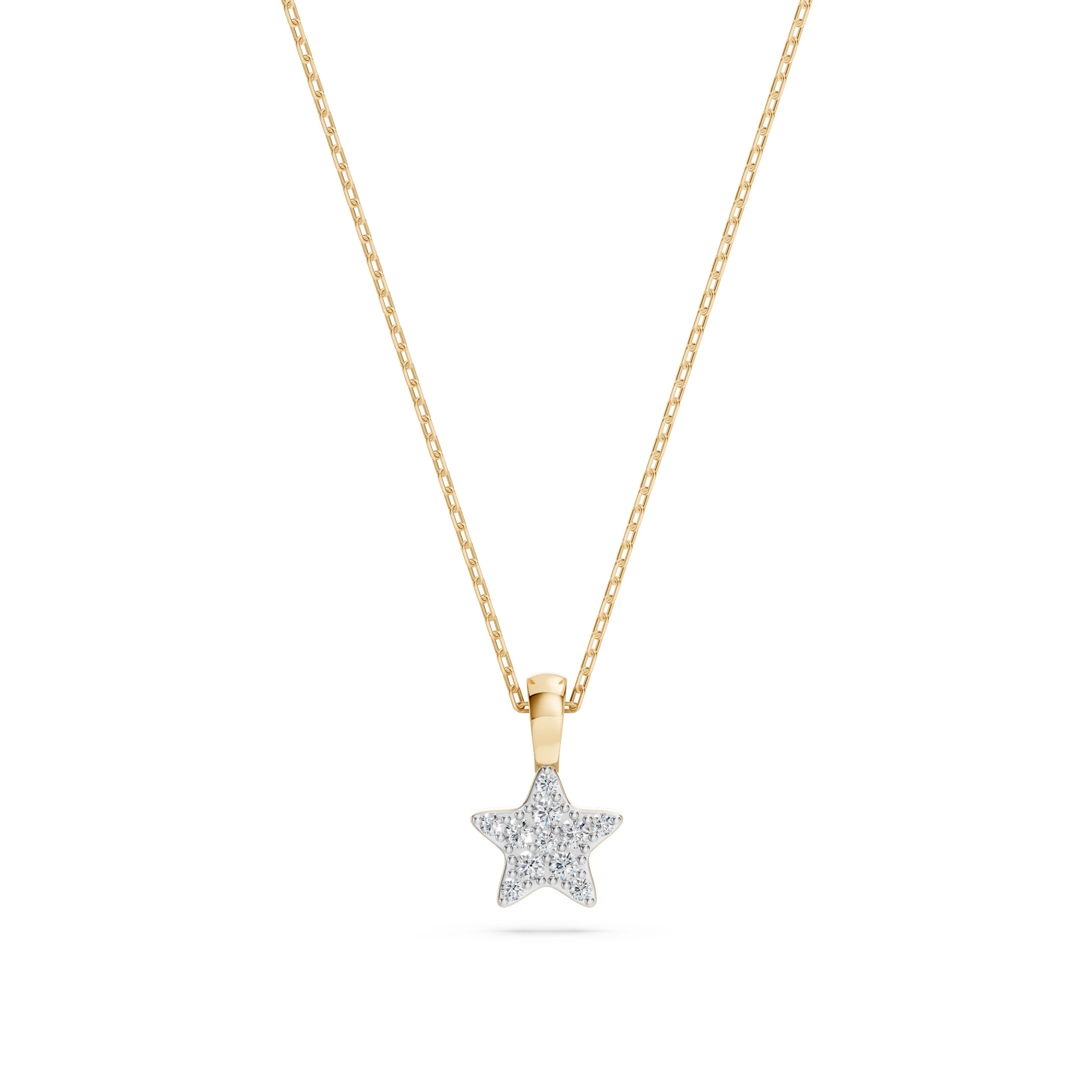Collier Charme Envoûtant Minimalisme ronde 0,03 ct — vue 6