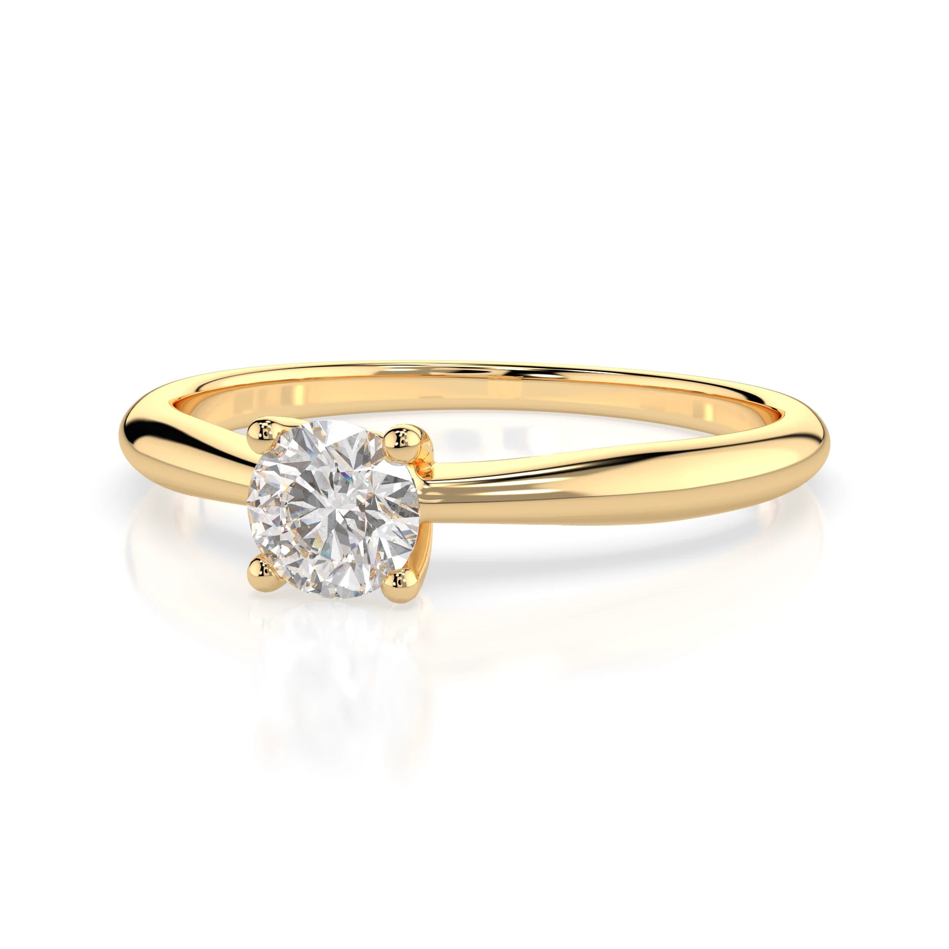 Bague Impératrice Magnifique Solitaire ronde 0,35 ct · 4,5 mm — vue 6