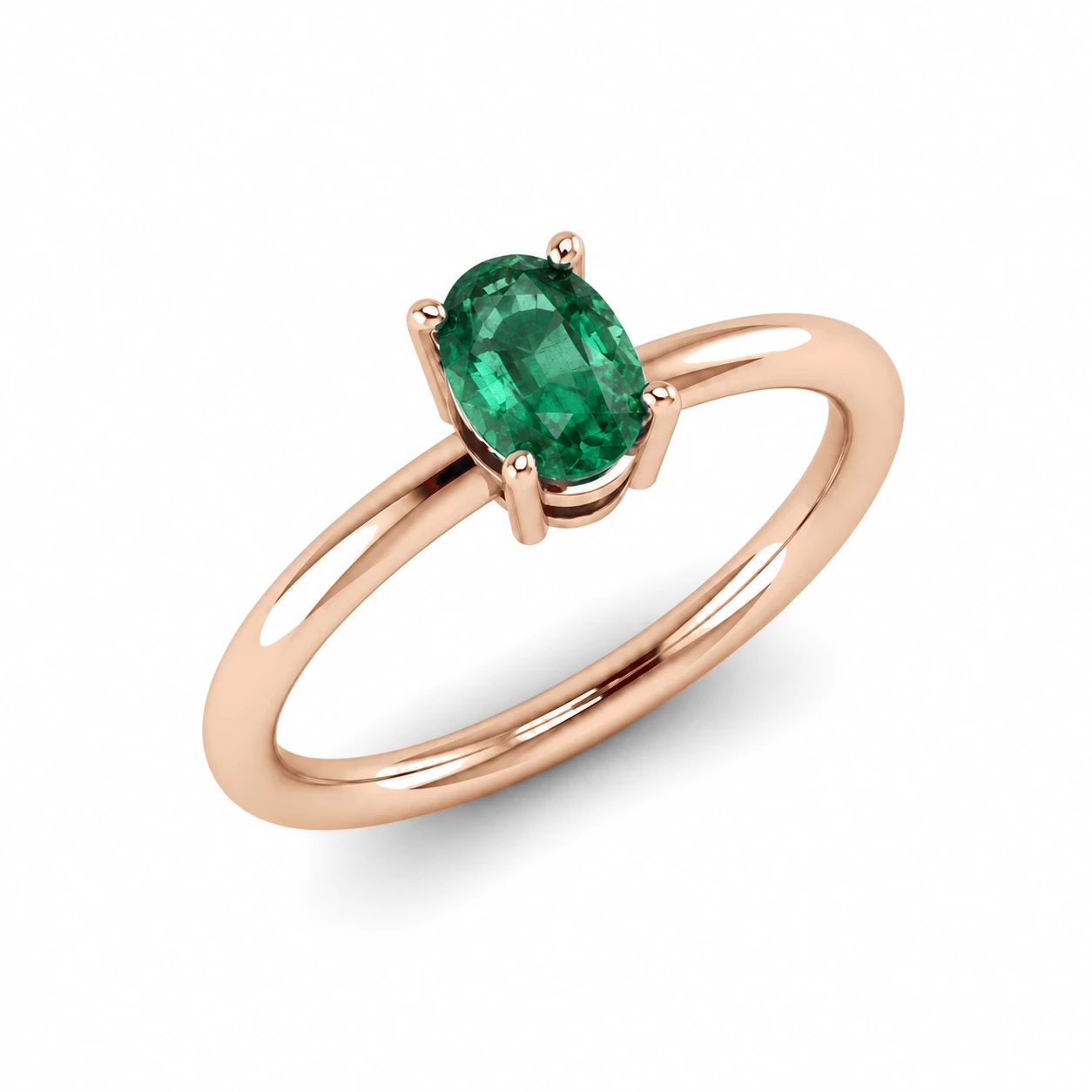 Bague Princesse Somptueuse Pierre Précieuse ovale 0,65 ct — vue 1
