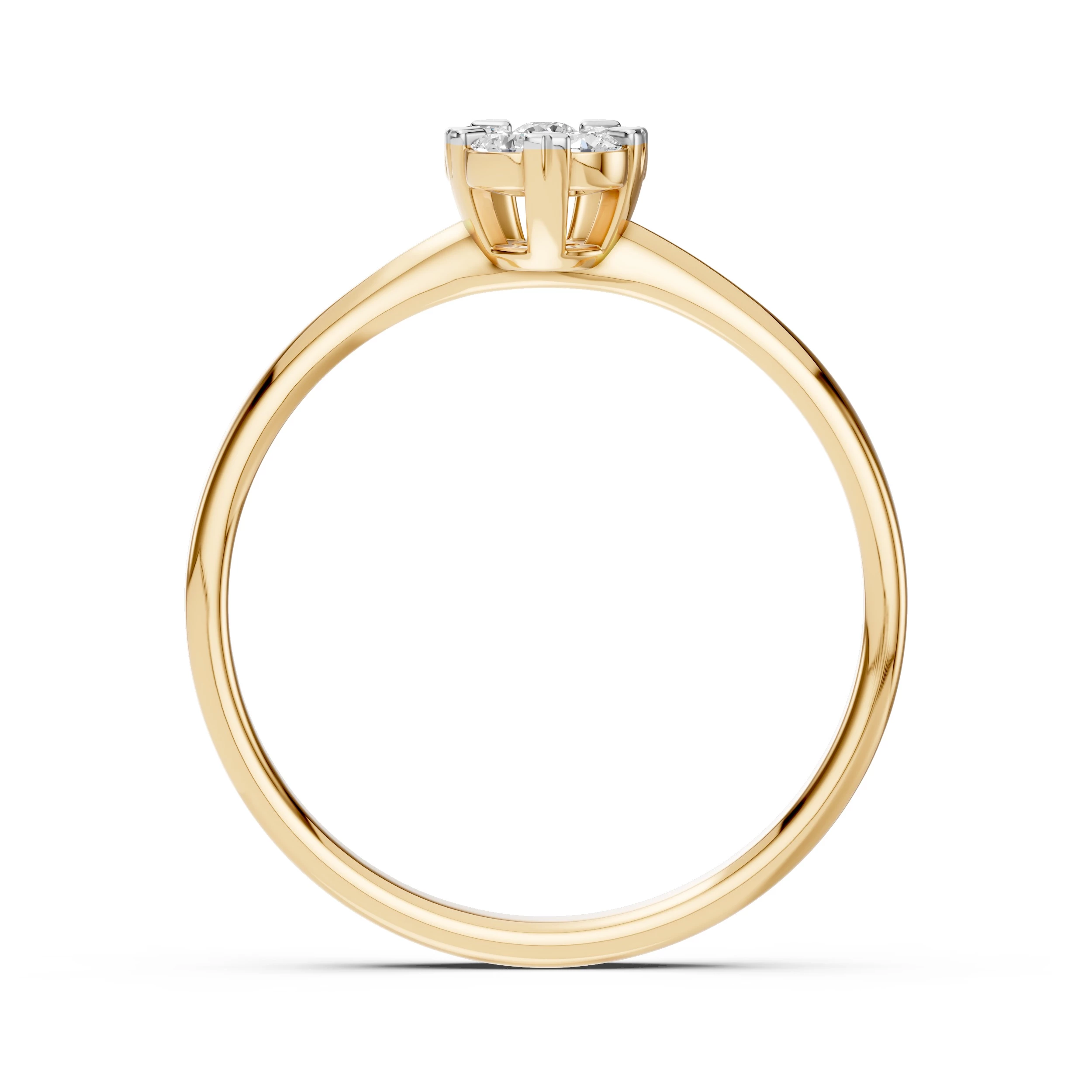 Bague Lumière Divine Illusion ronde 0,06 ct — vue 5