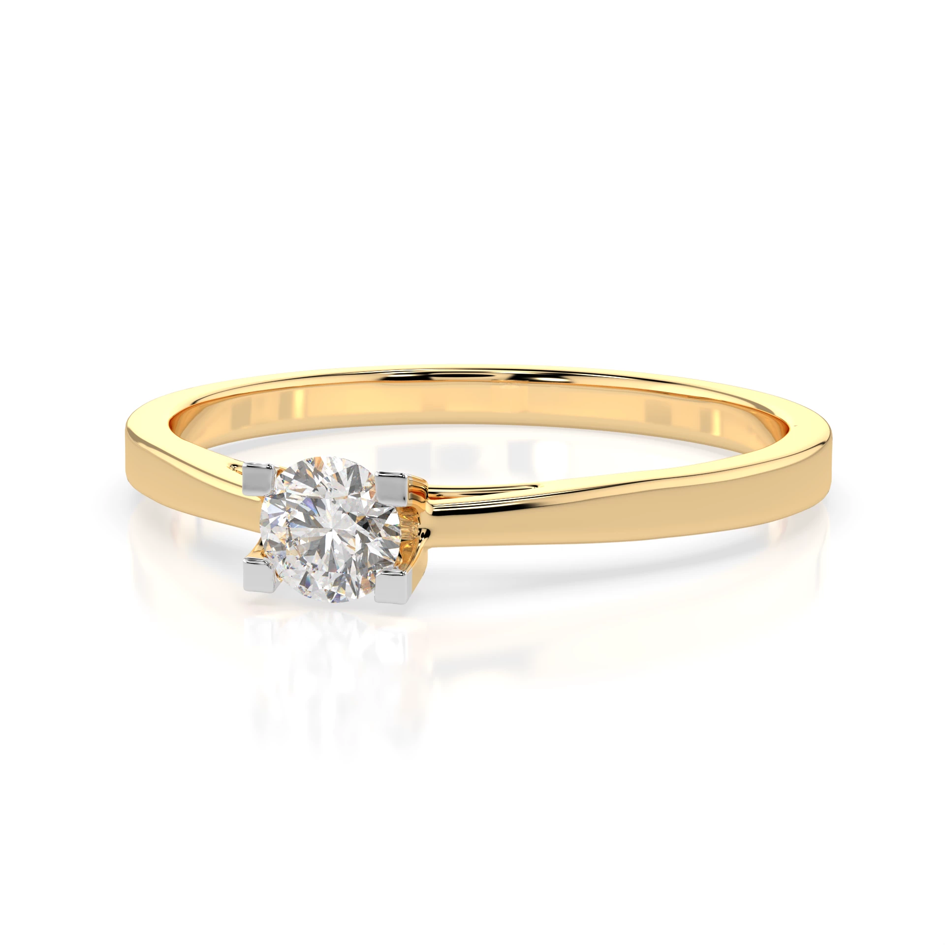 Bague Héritage Précieux Solitaire ronde 0,15 ct · 3,4 mm — vue 6