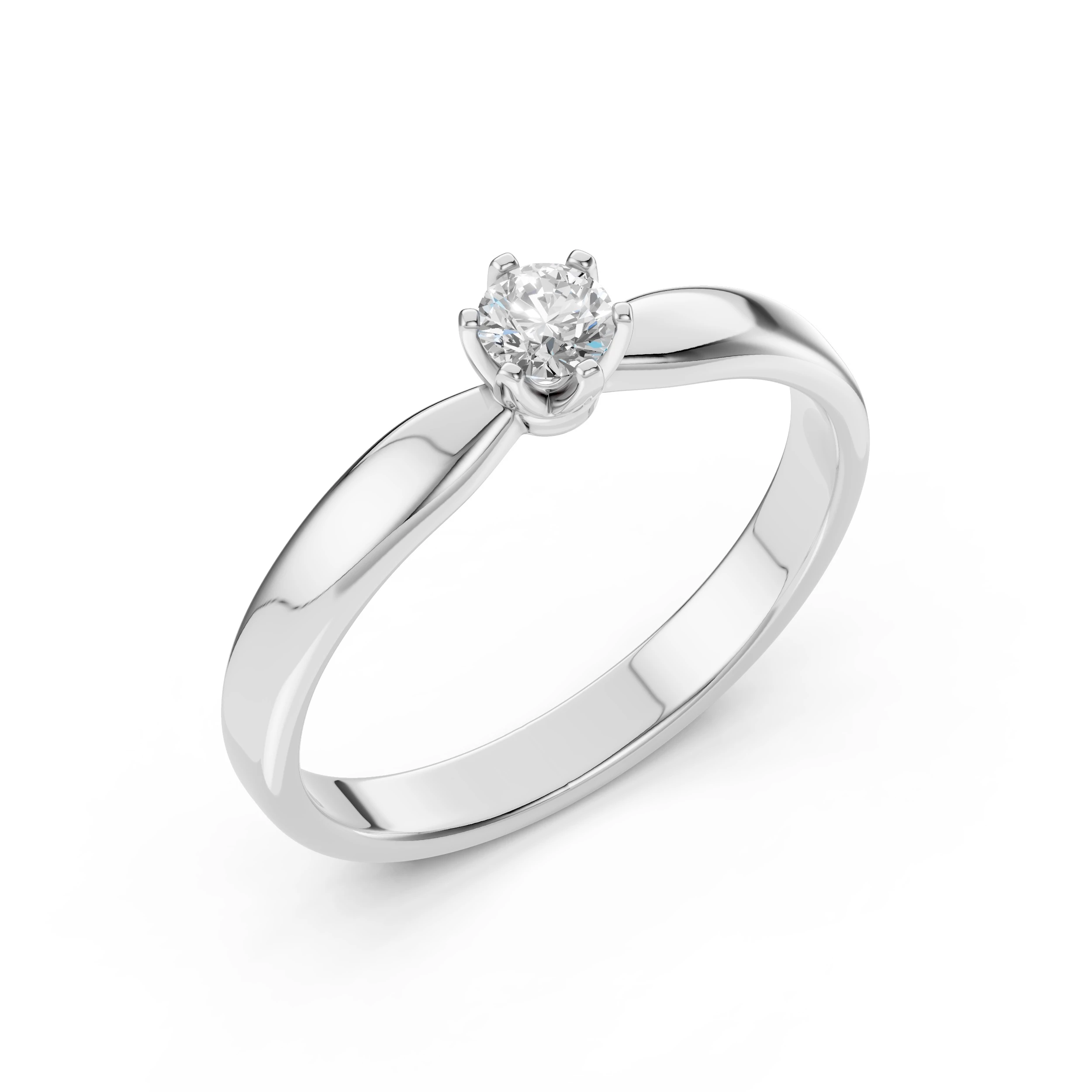 Bague Prestige Magnifique Solitaire ronde 0,15 ct · 3,4 mm — vue 1