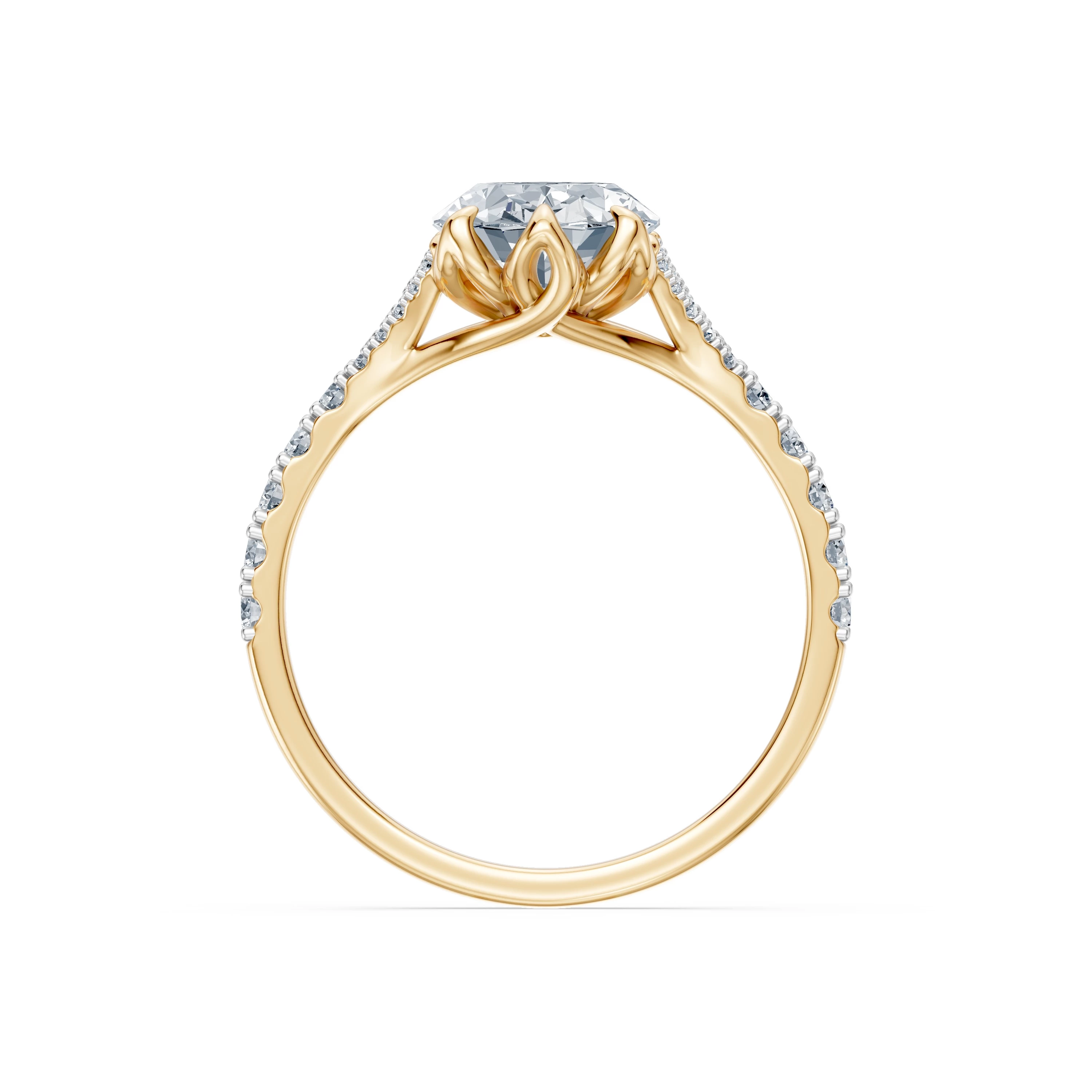 Bague Charme Sacré Solitaire Éternité ovale 2 ct · 2,0 mm — vue 5