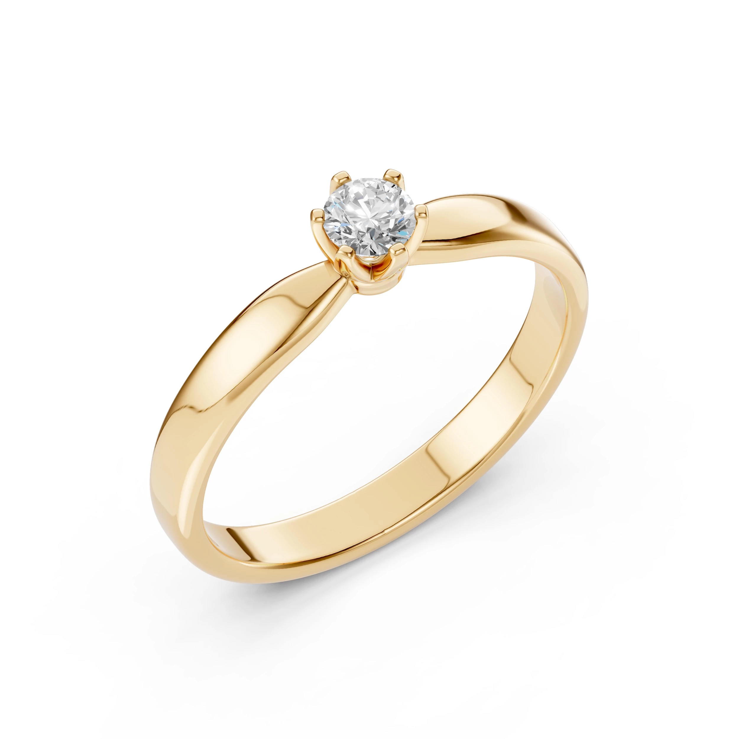 Bague Prestige Magnifique Solitaire ronde 0,15 ct · 3,4 mm — vue 4
