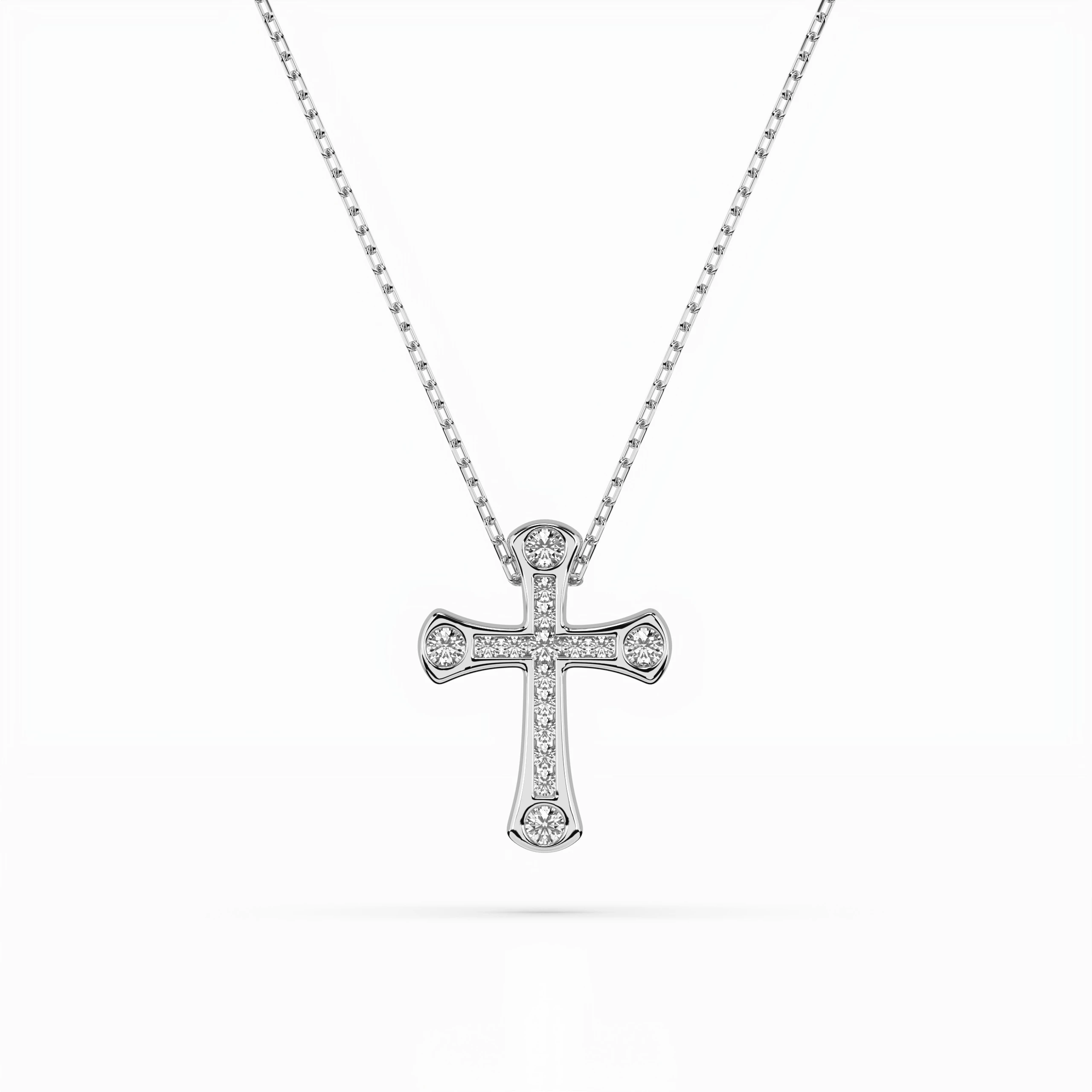 Collier Savoir-Faire Magnifique Minimalisme ronde 0,06 ct — vue 1