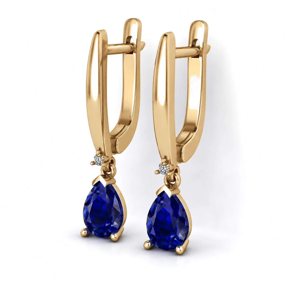 Boucles d'oreilles Zénith Sacré Pierre Précieuse poire 1,58 ct — vue 8