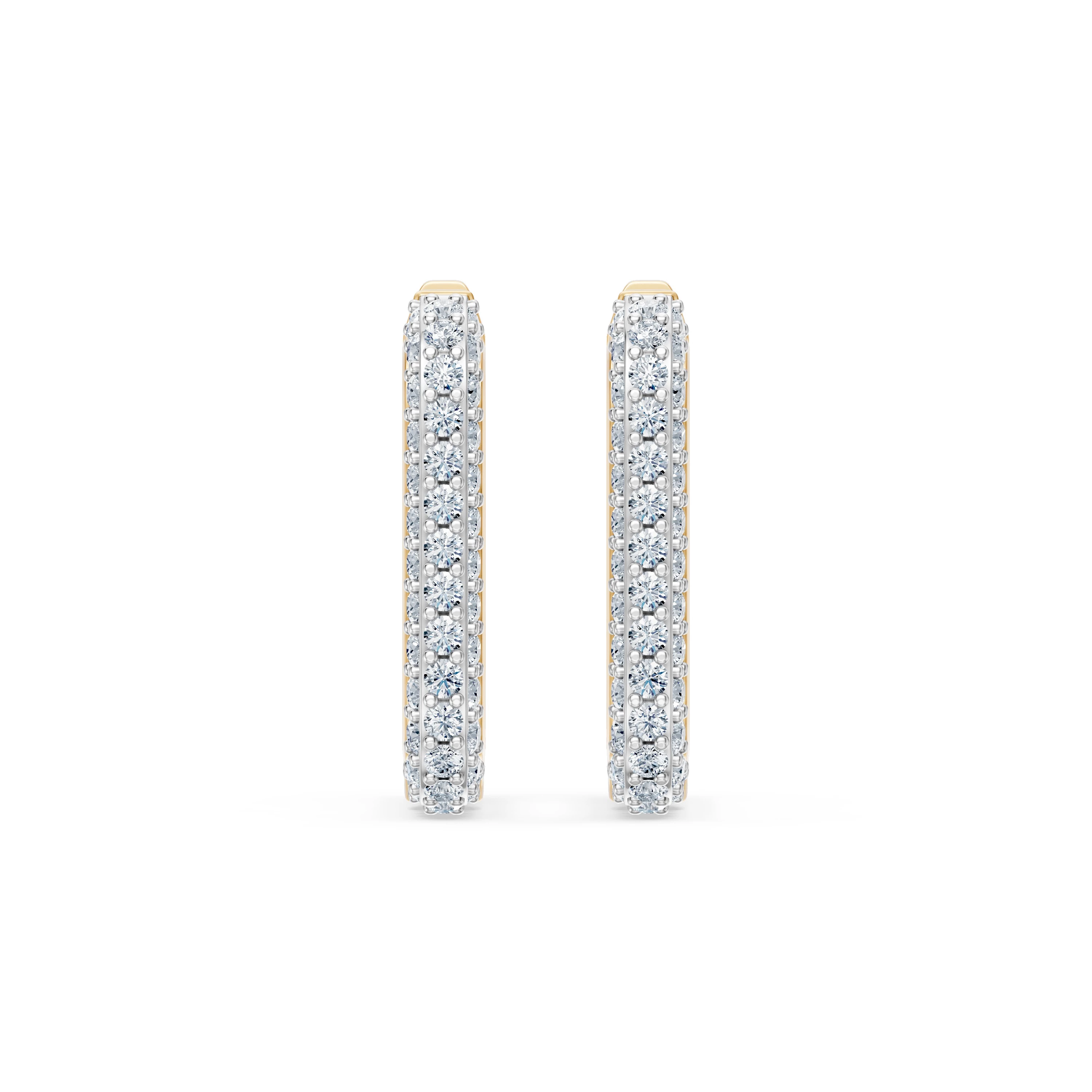 Boucles d'oreilles Serment Lumineux Éternité 0,01 ct — vue 4
