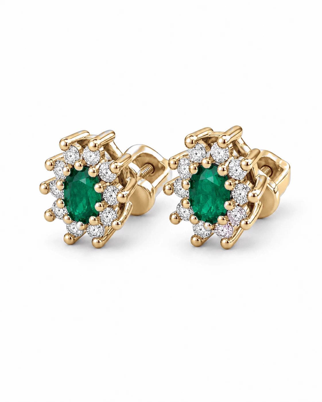Boucles d'oreilles Princesse Légendaire Pierre Précieuse 0,38 ct — vue 6