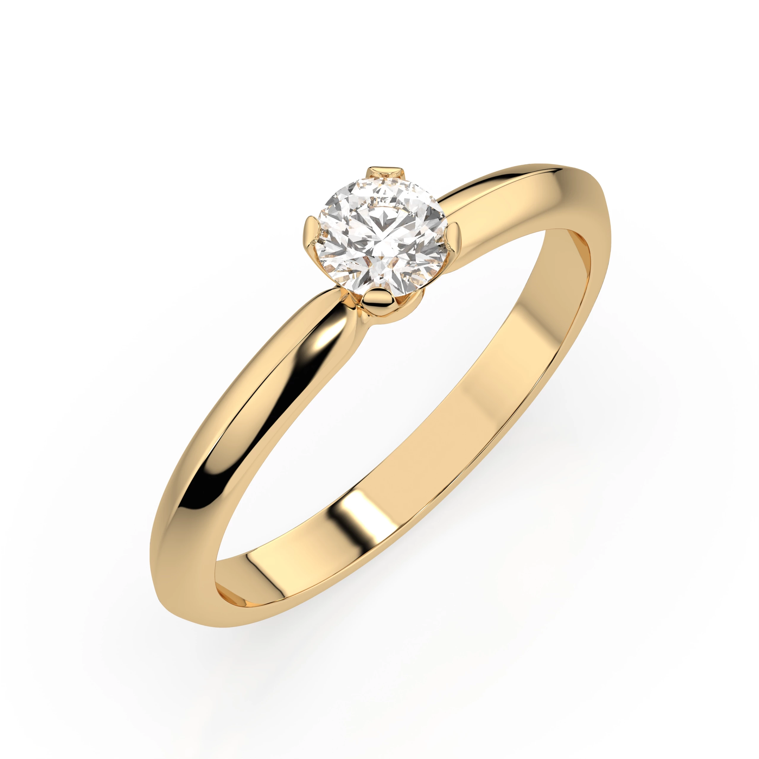Bague Privilège Illustre Solitaire ronde 0,25 ct · 4,0 mm — vue 4