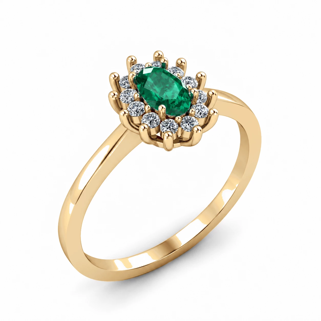 Bague Gloire Radieuse Pierre Précieuse ovale 0,19 ct — vue 7