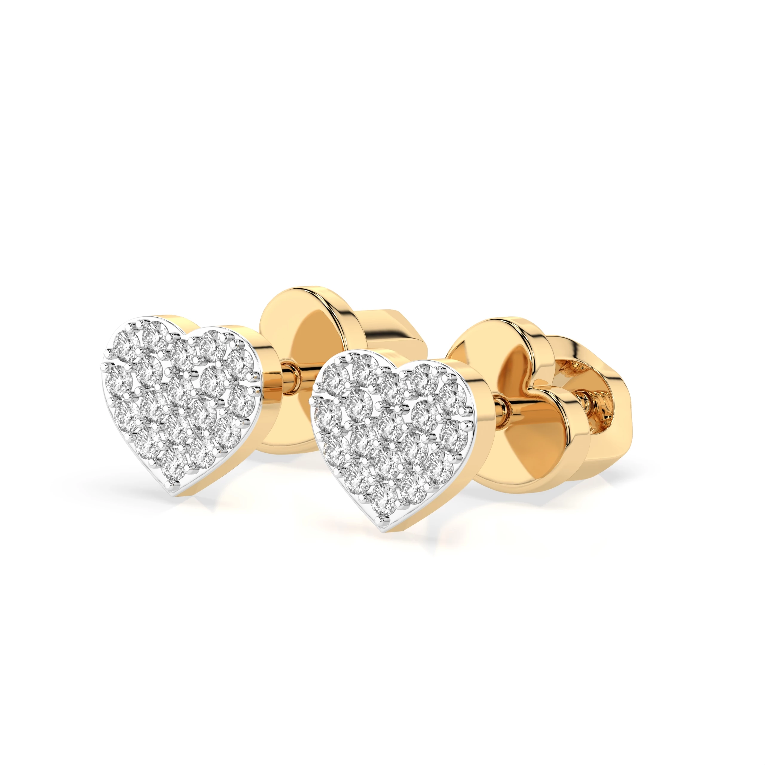 Boucles d'oreilles Aurore Divine Illusion ronde 0,18 ct — vue 6