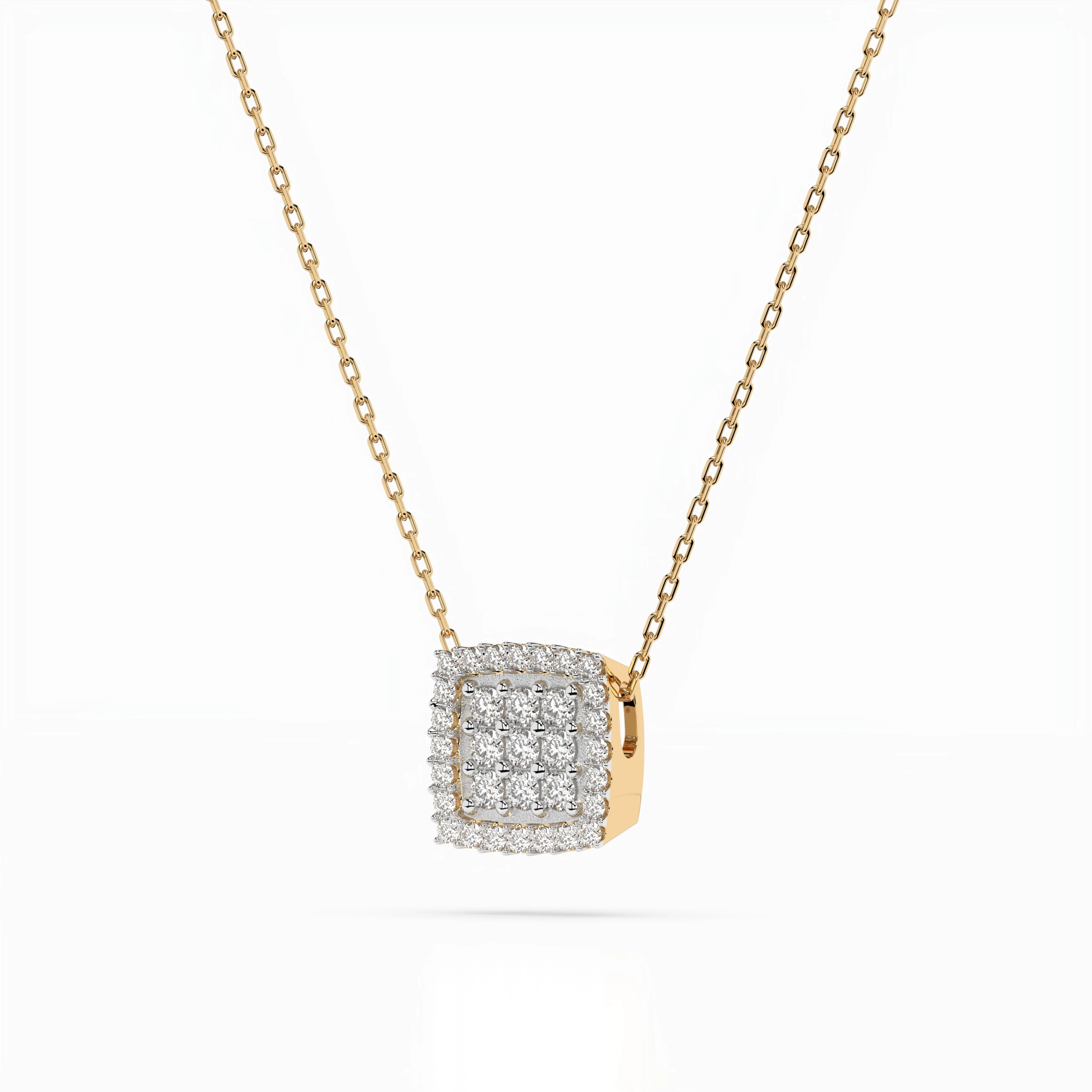Collier Aurore Éternelle Illusion ronde 0,12 ct — vue 5