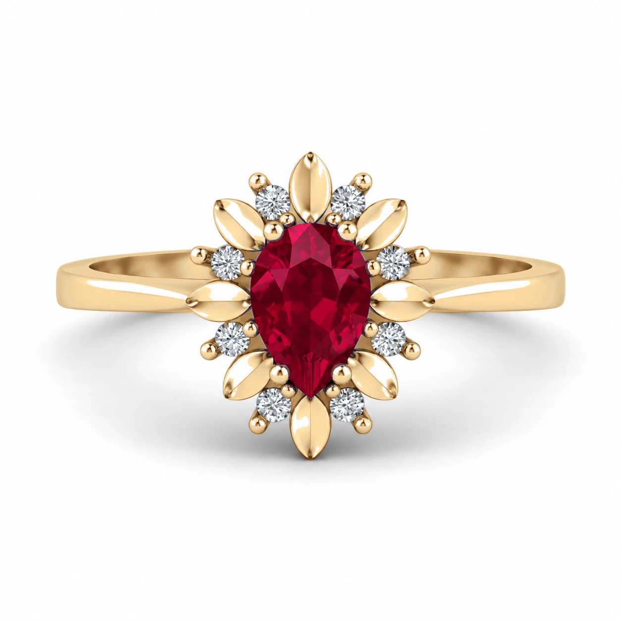 Bague Murmure Divin Pierre Précieuse poire 0,5 ct — vue 9