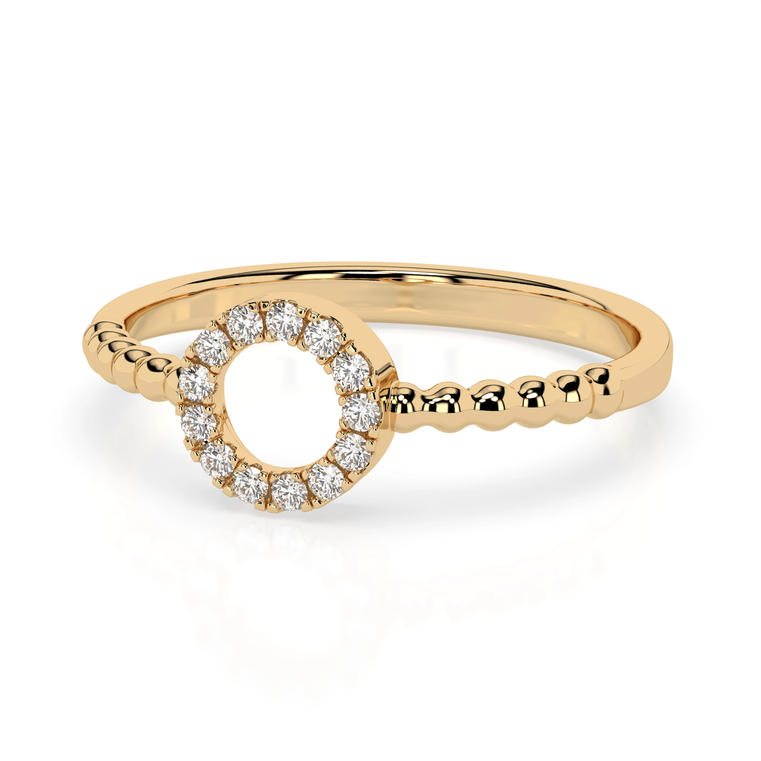 Bague L'Exquise Minimalisme ronde 0,08 ct — vue 6