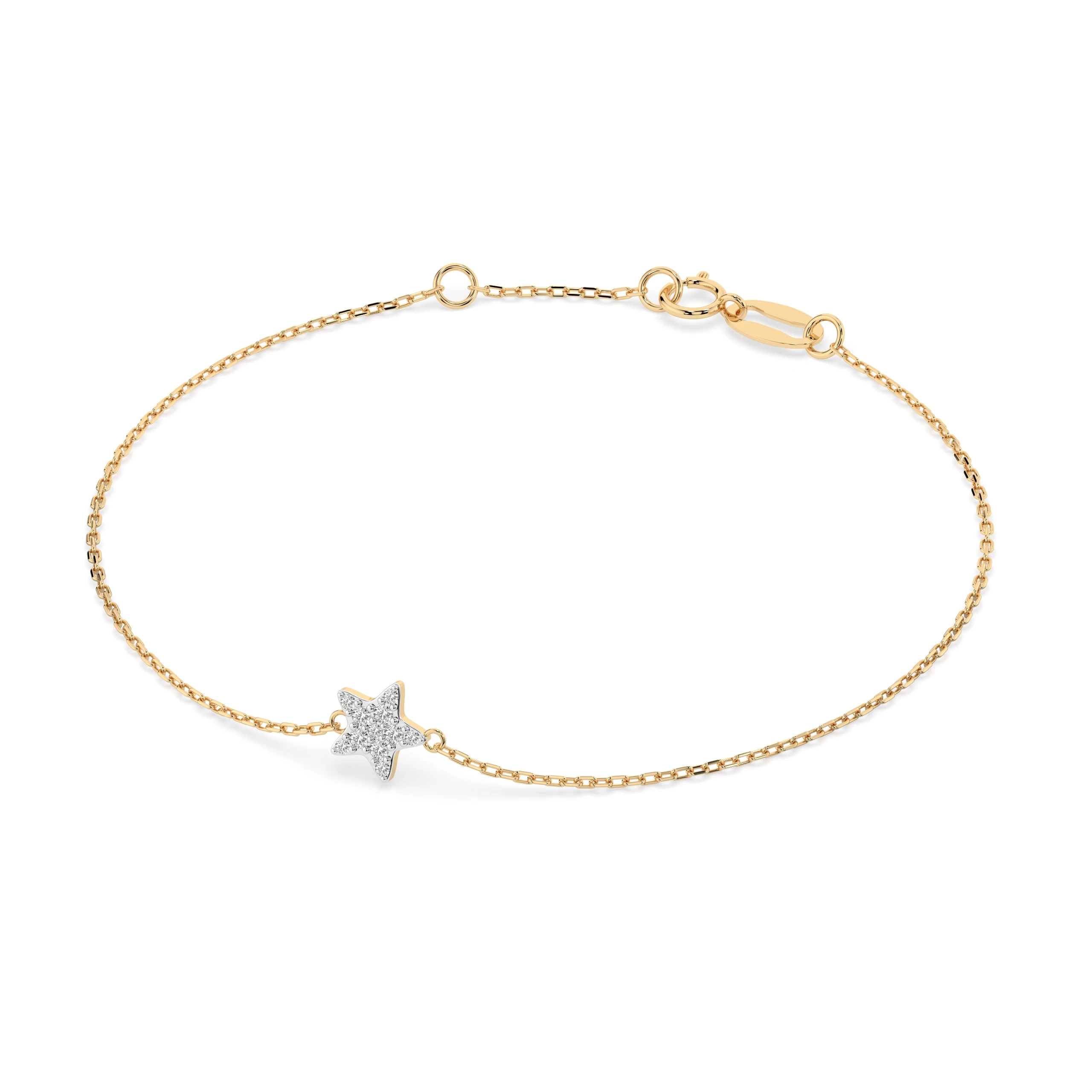 Bracelet Chef-d'Œuvre Magnifique Minimalisme ronde 0,03 ct — vue 6