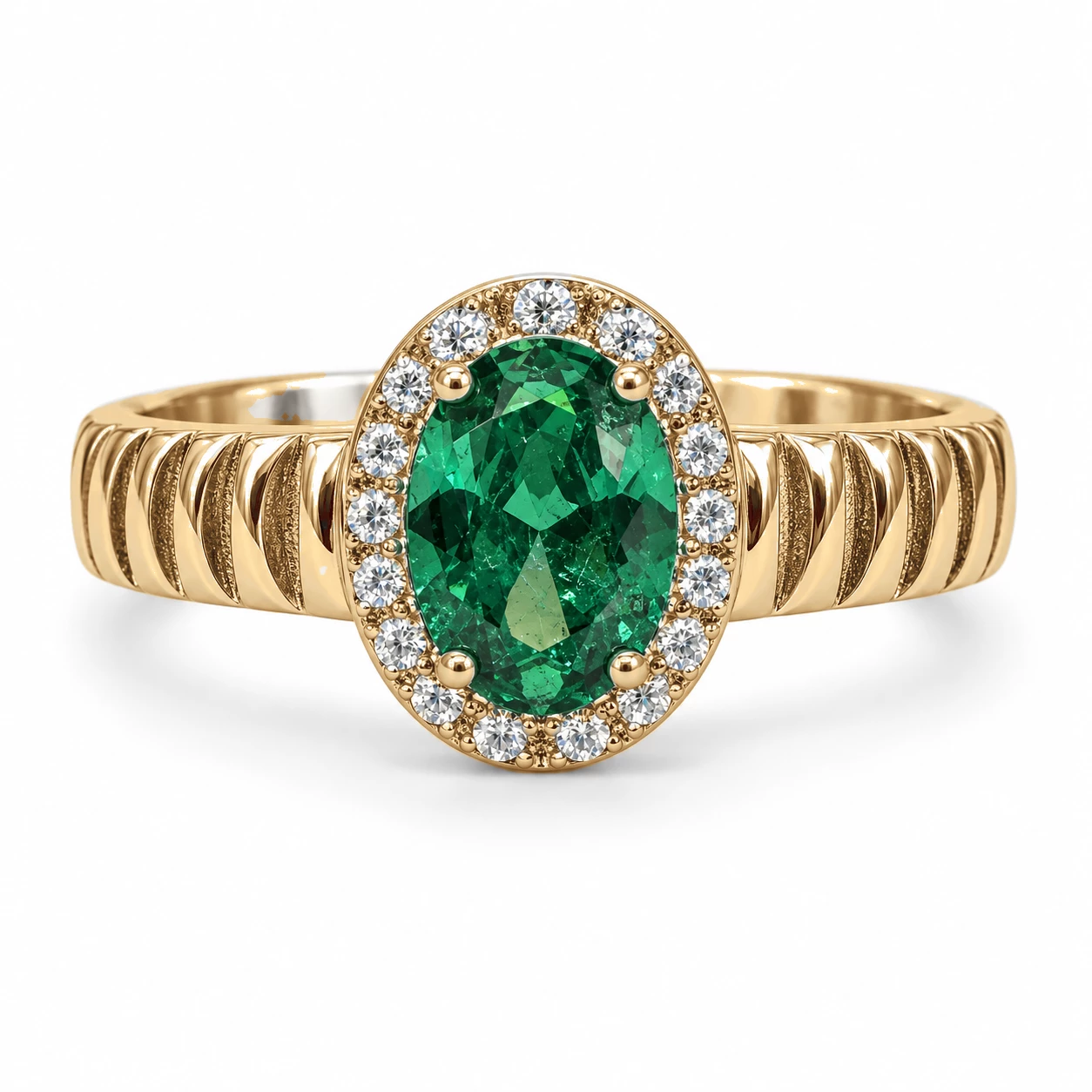 Bague Duchesse Somptueuse Pierre Précieuse ovale 0,42 ct — vue 9