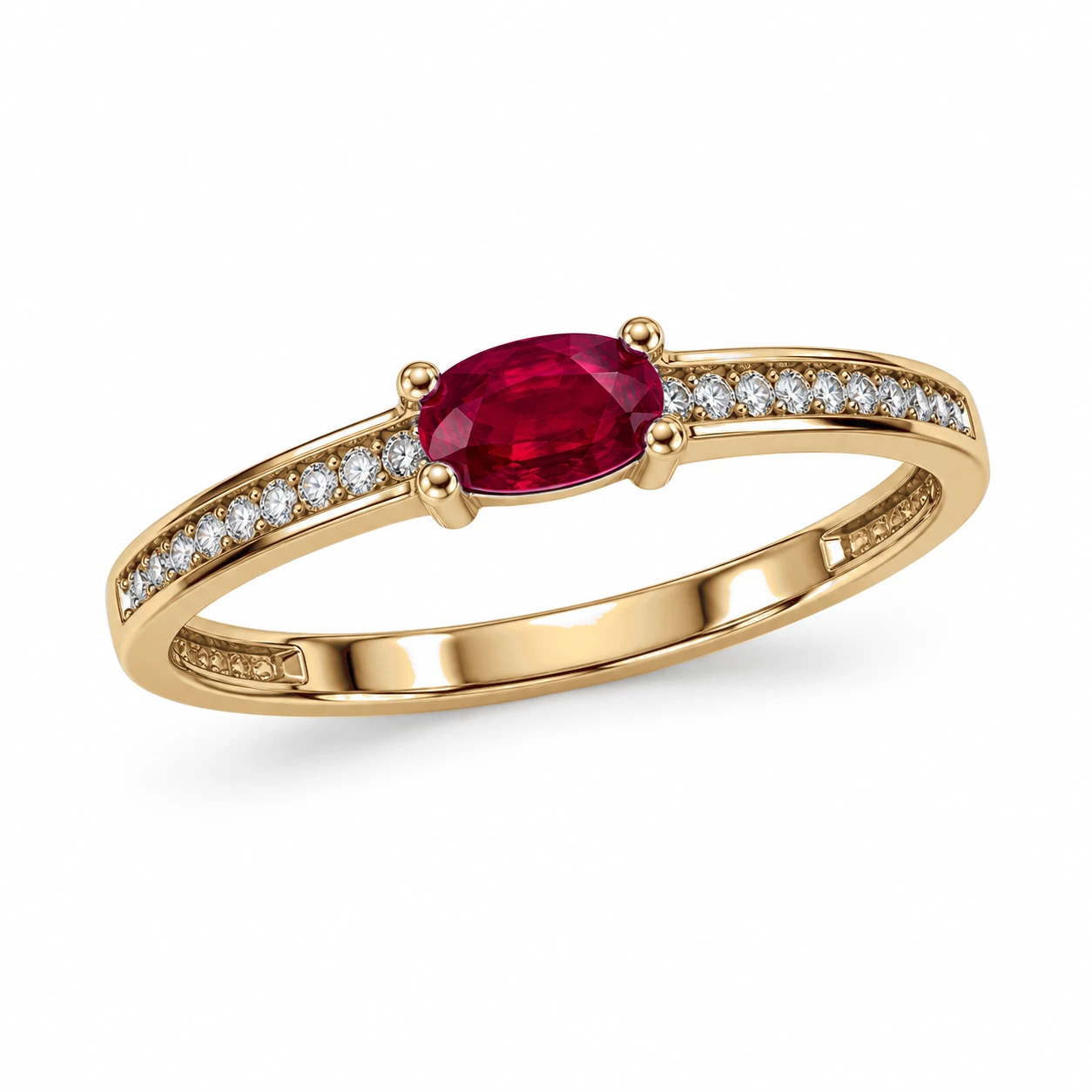 Bague Baiser Intemporel Pierre Précieuse 0,26 ct — vue 7