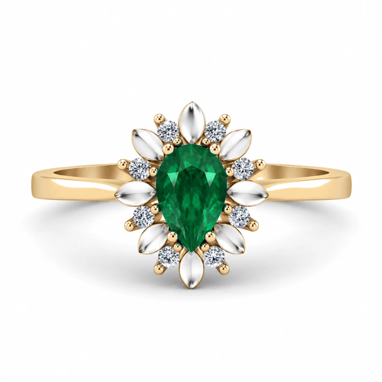 Bague Noblesse Magnifique Pierre Précieuse poire 0,33 ct — vue 9