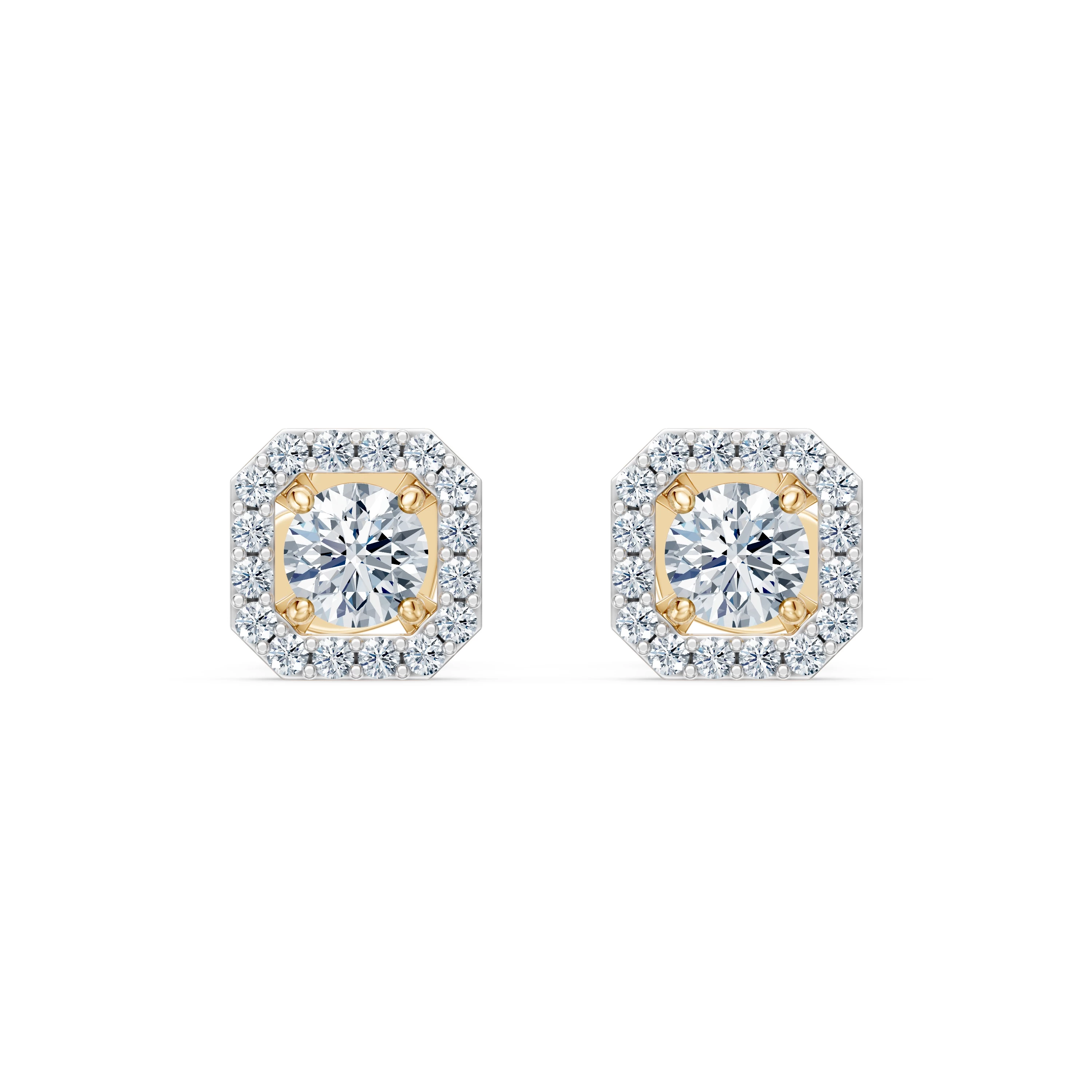 Boucles d'oreilles Flamme Intemporelle Solitaire Éternité 0,2 ct · 3,7 mm — vue 4