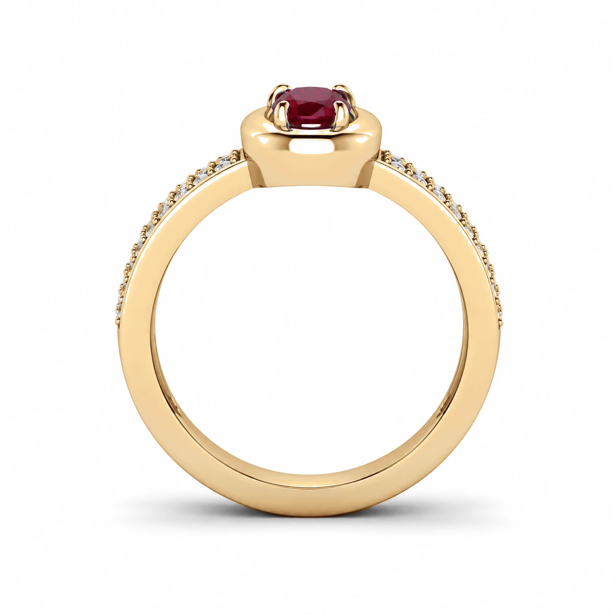 Bague Amour Lumineux Pierre Précieuse ovale 0,63 ct — vue 8