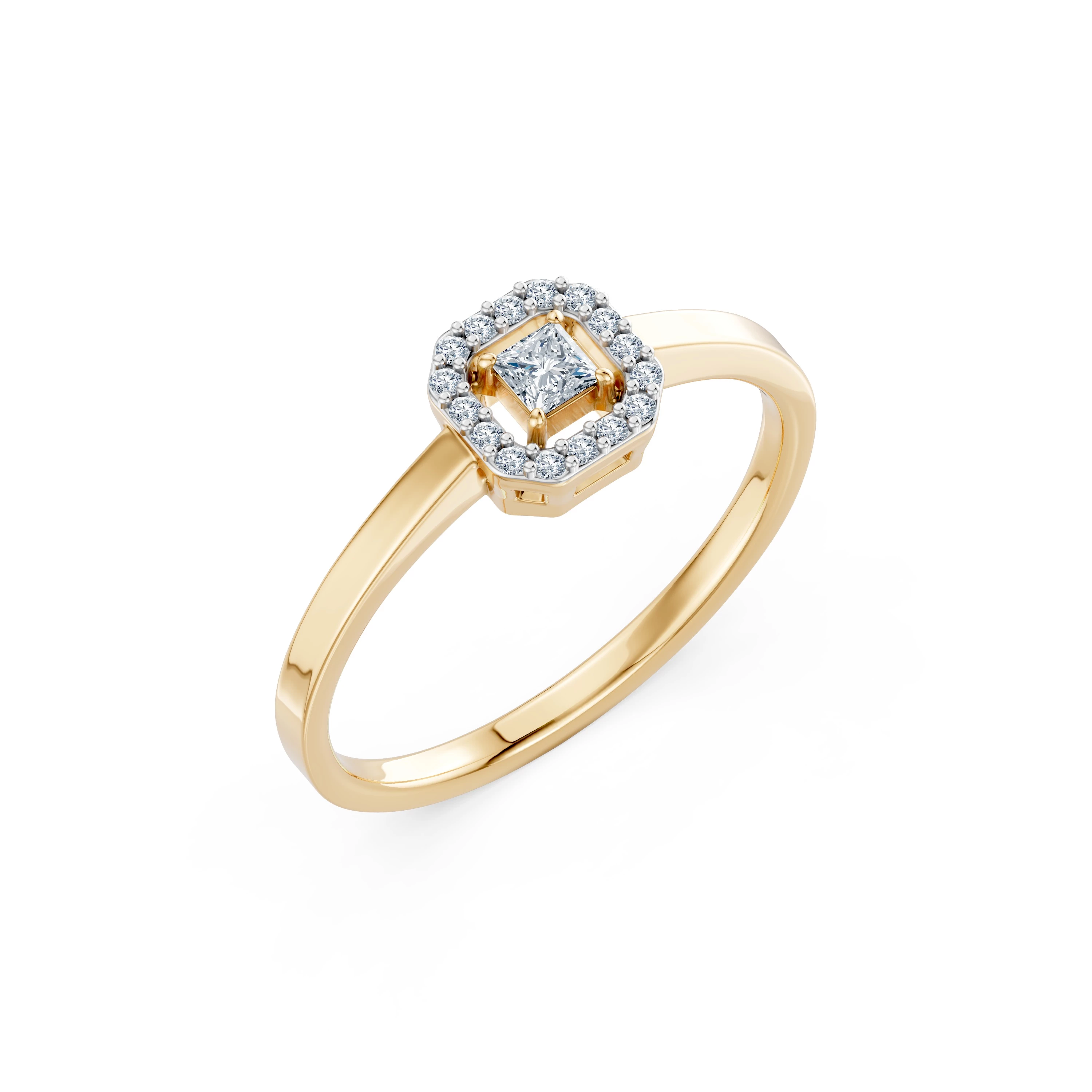 Bague Émotion Délicate Solitaire Éternité 0,17 ct · 3,0 mm — vue 4