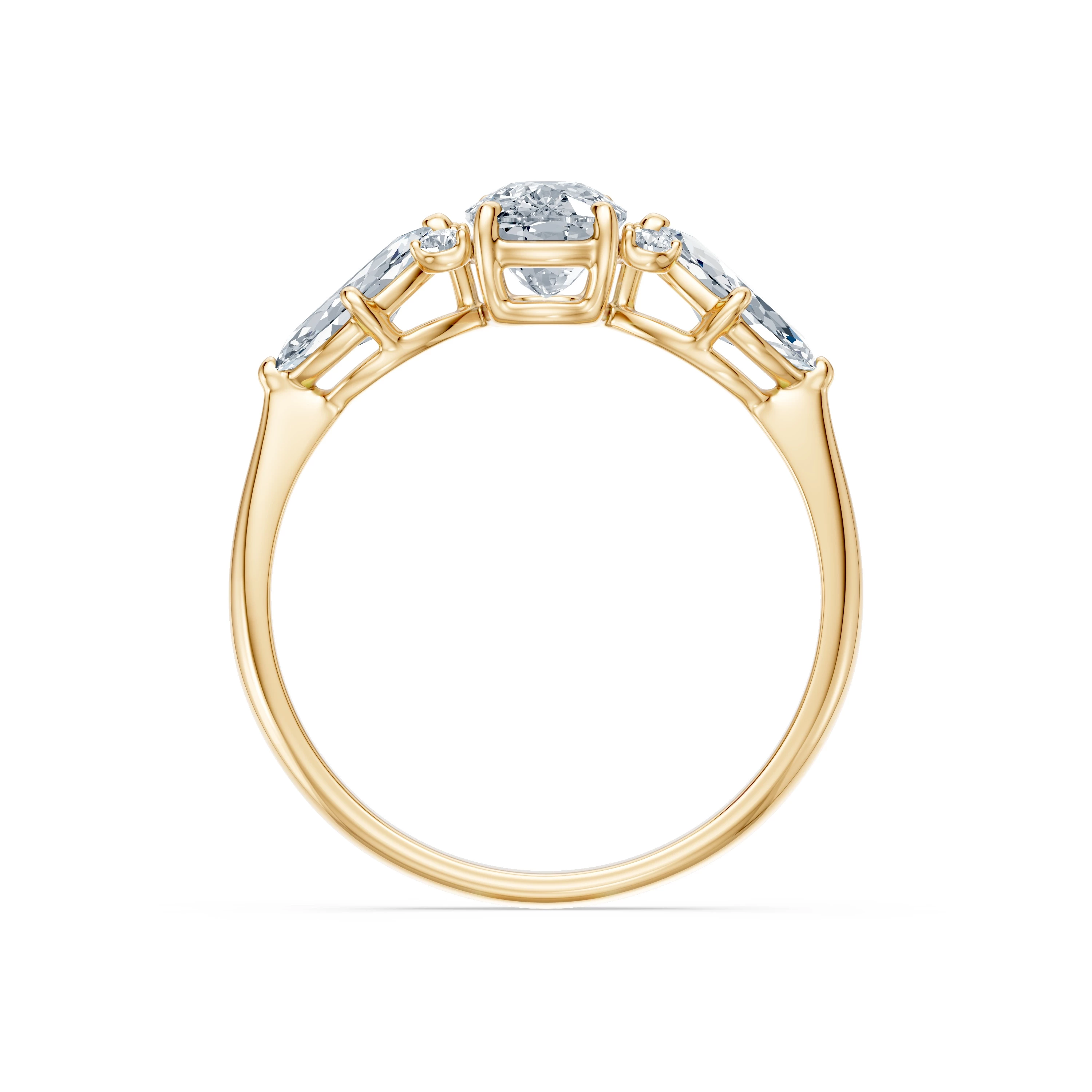 Bague Romance Sacrée Solitaire Éternité coussin 1 ct — vue 5