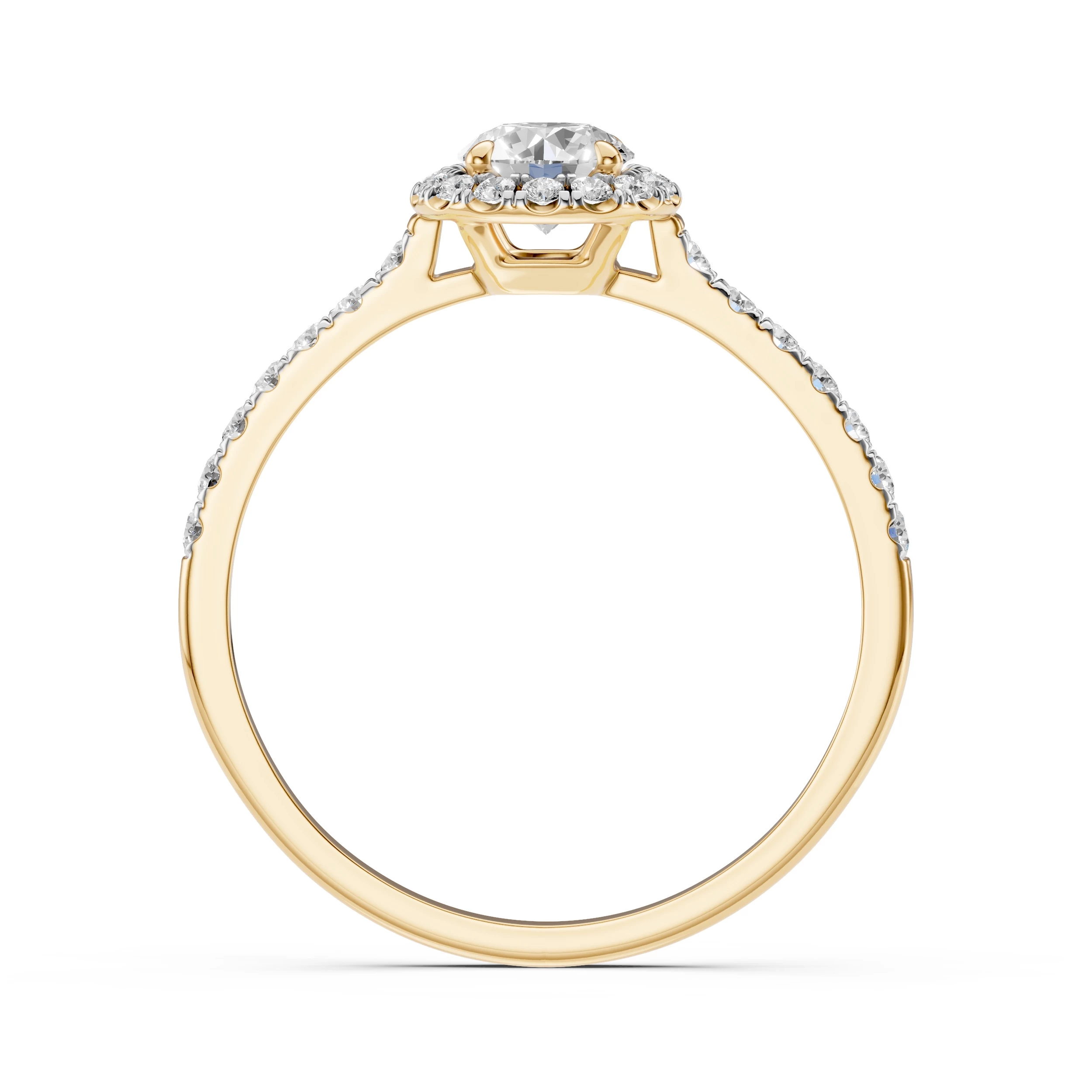 Bague Tendresse Infinie Solitaire Éternité ronde 0,5 ct · 5,1 mm — vue 5