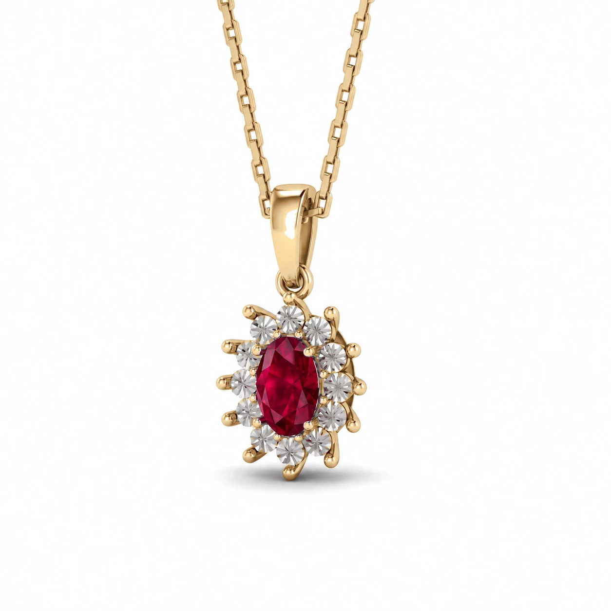 Collier Vœu Divin Pierre Précieuse ovale 0,63 ct — vue 7