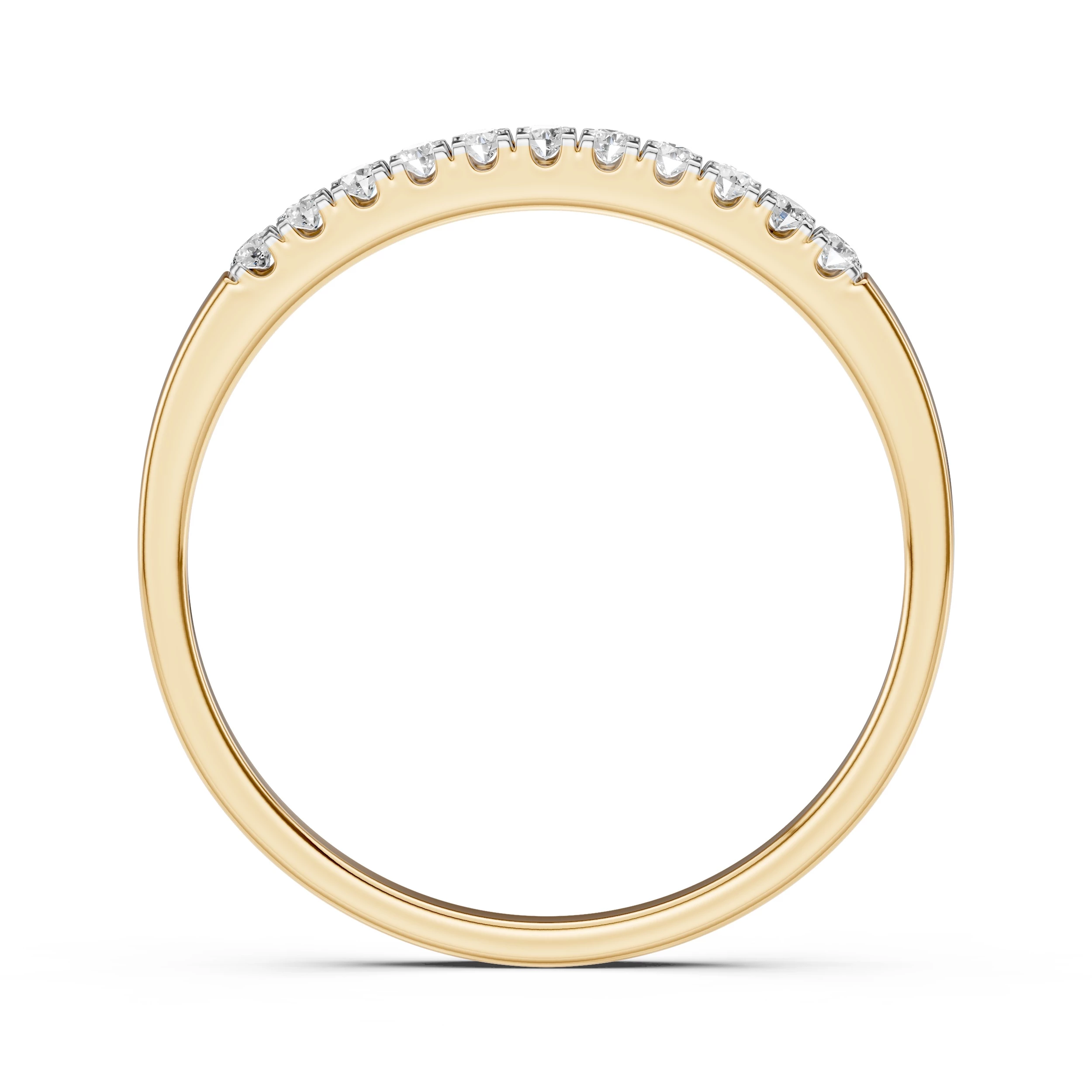 Bague Lien Divin Éternité ronde 0,11 ct — vue 5
