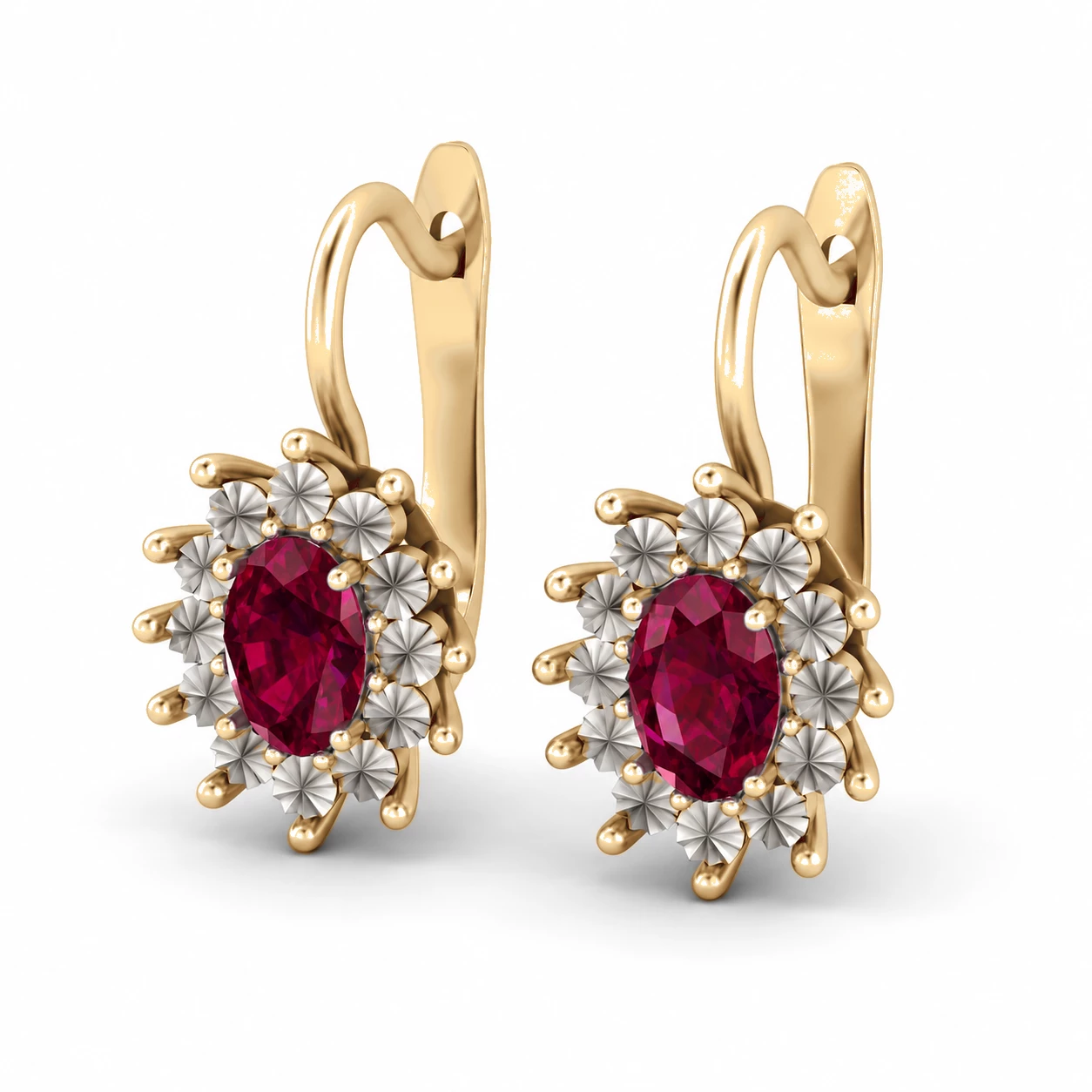 Boucles d'oreilles Idylle Éternelle Pierre Précieuse ovale 1,26 ct — vue 9