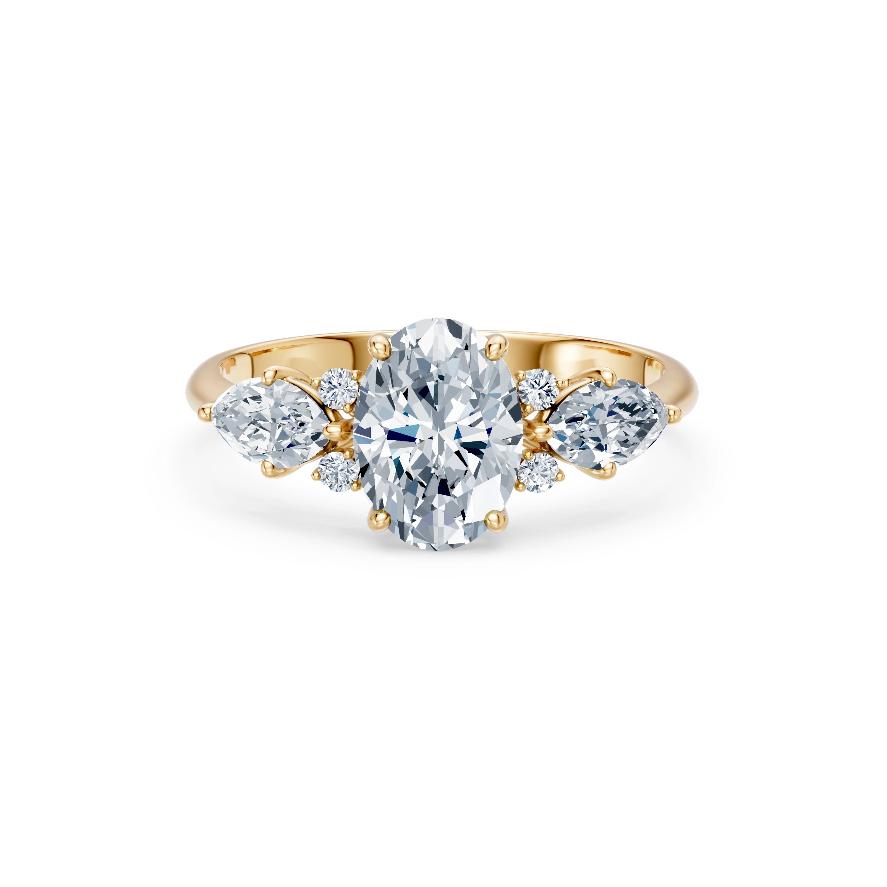 Bague Amour Précieux Solitaire Éternité ovale 1,5 ct · 1,5 mm — vue 6