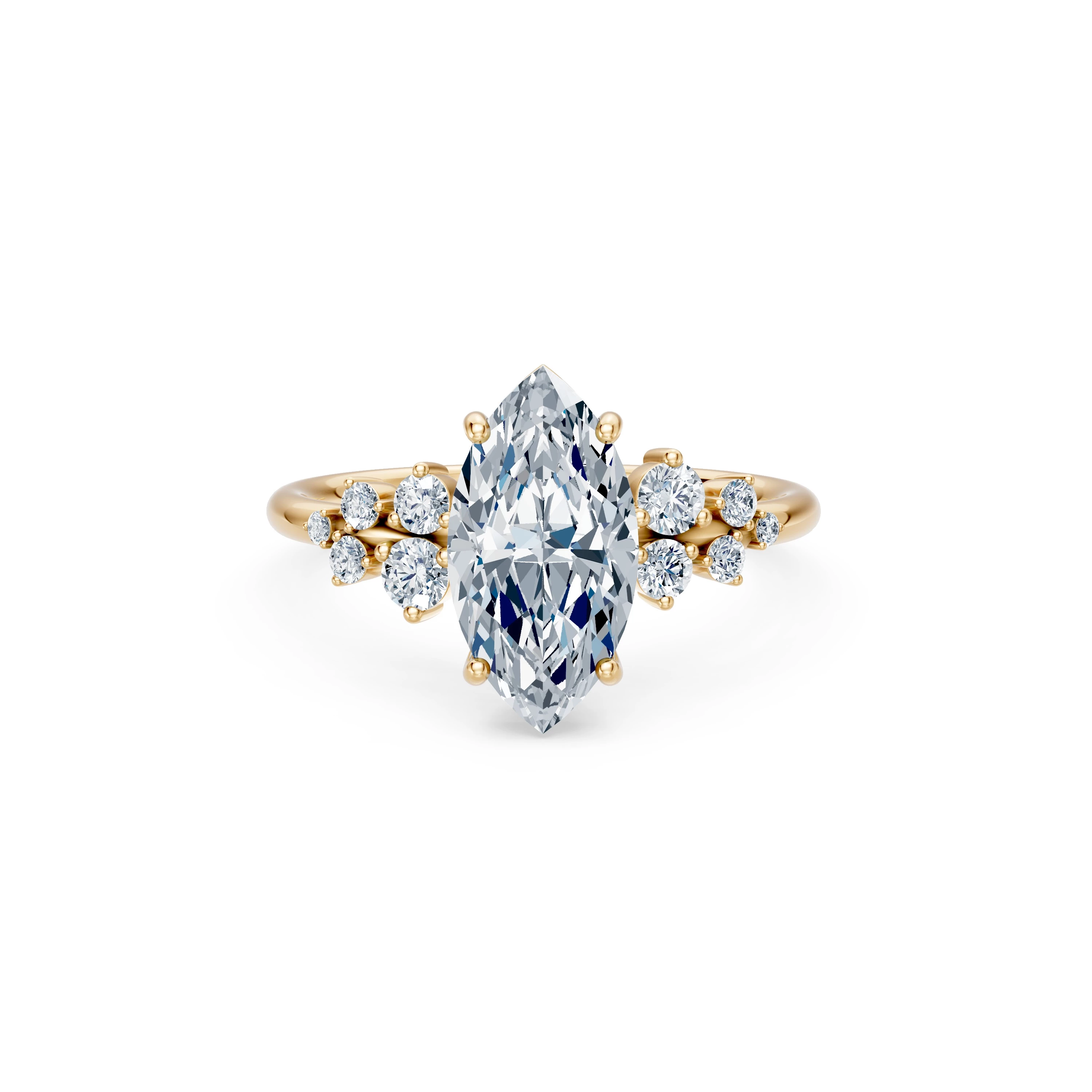 Bague Murmure Précieux Solitaire Éternité marquise 2 ct · 2,0 mm — vue 6