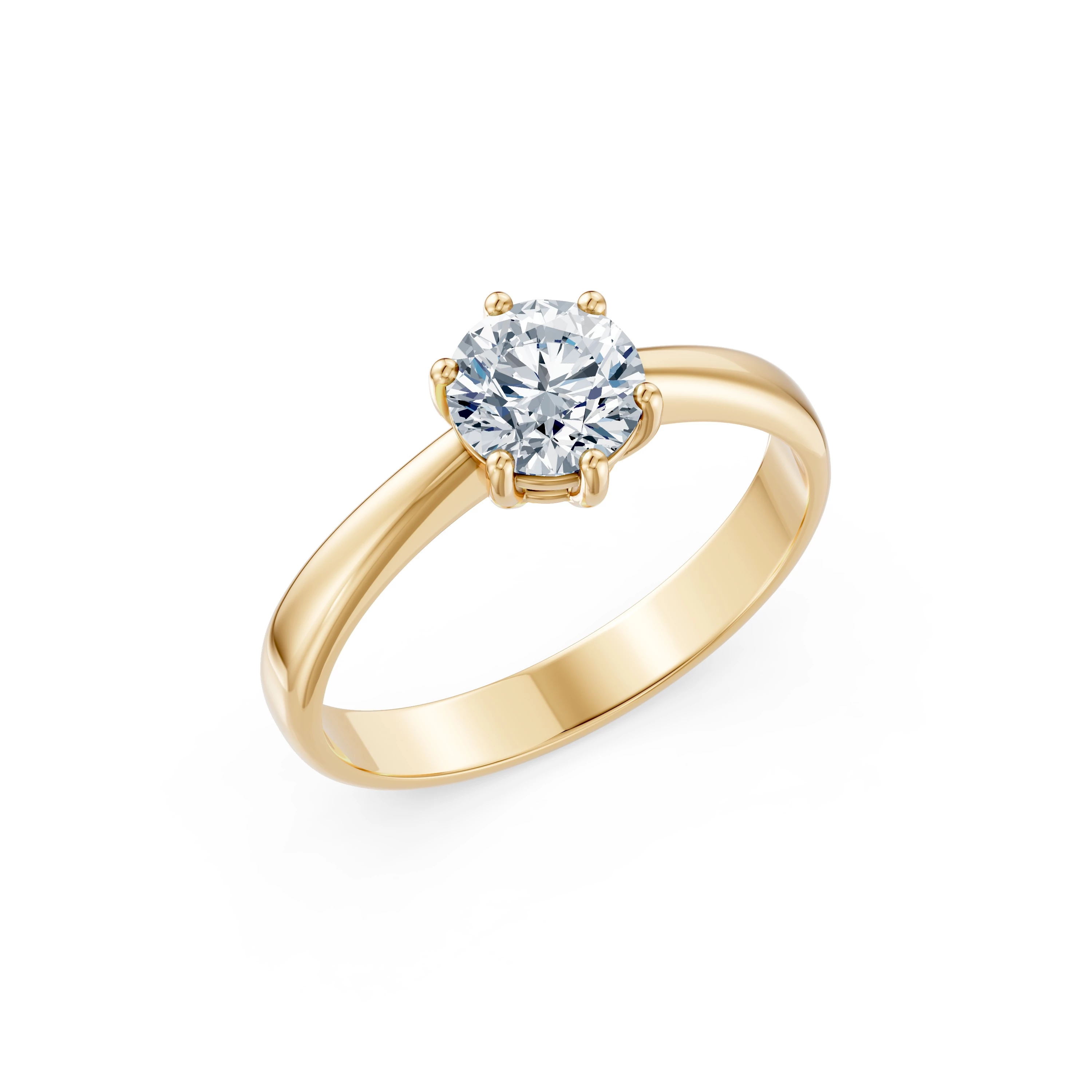 Bague L'Éternelle Solitaire ronde 1 ct · 6,5 mm — vue 4