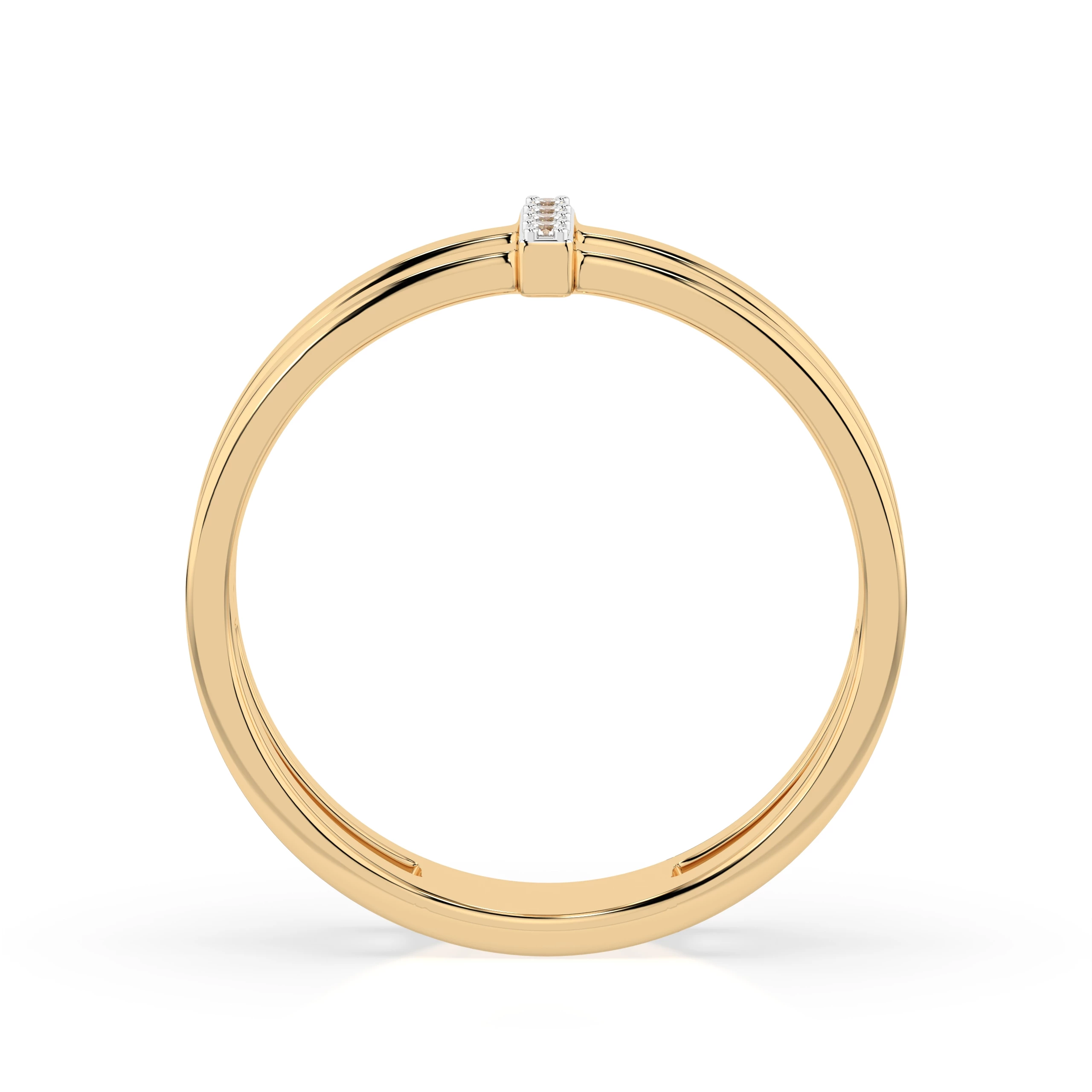 Bague Rose Interdite Minimalisme ronde 0,04 ct — vue 5