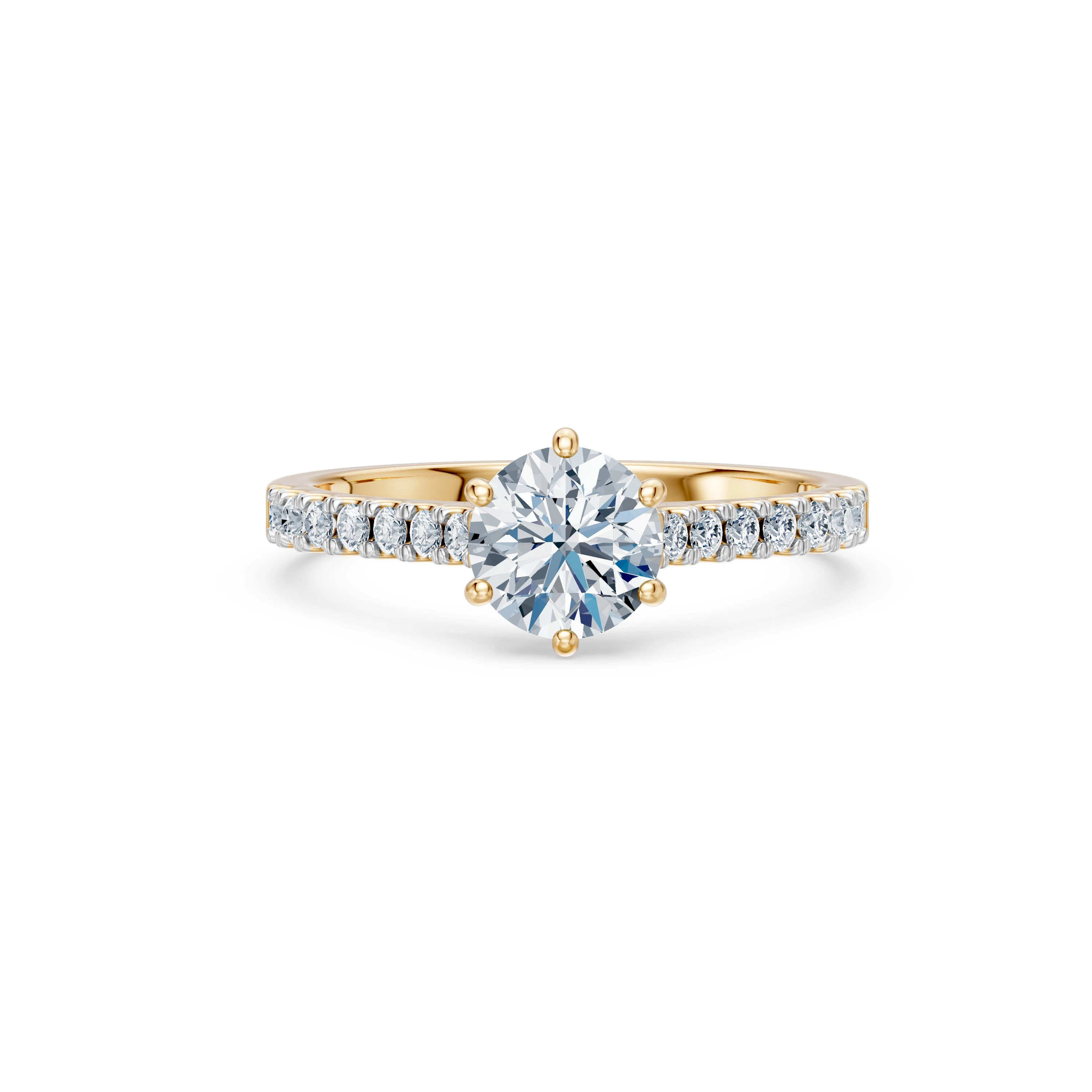 Bague Promesse Sincère Solitaire Éternité ronde 1 ct · 6,5 mm — vue 6