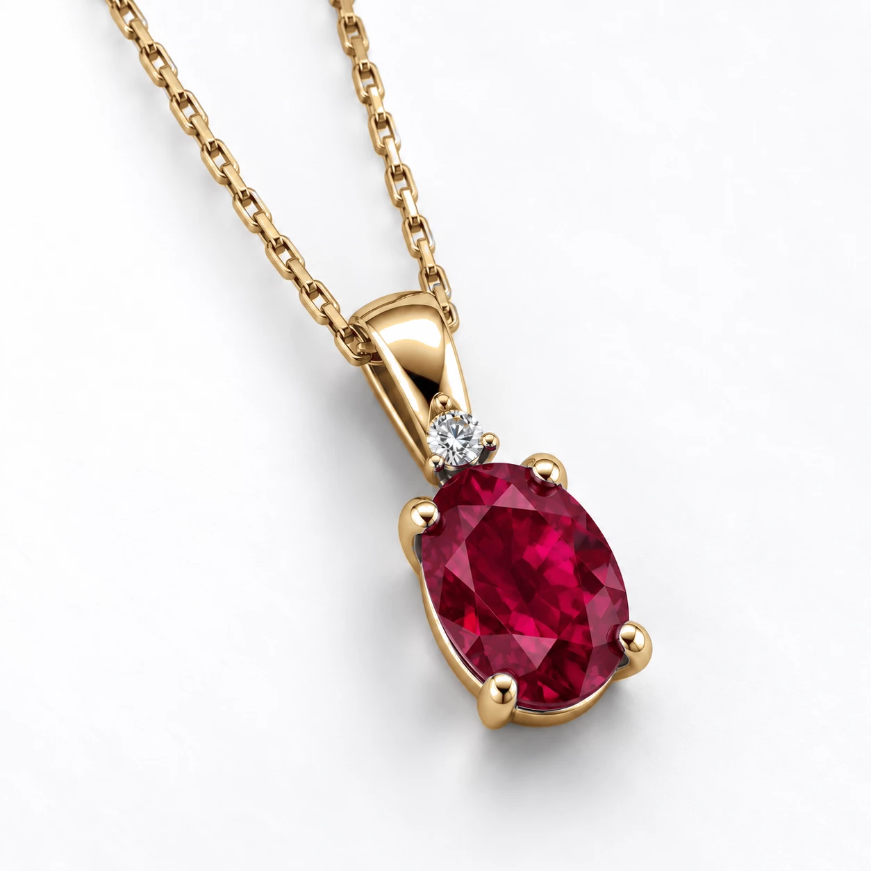 Collier Rêverie Éblouissante Pierre Précieuse ovale 0,92 ct — vue 8