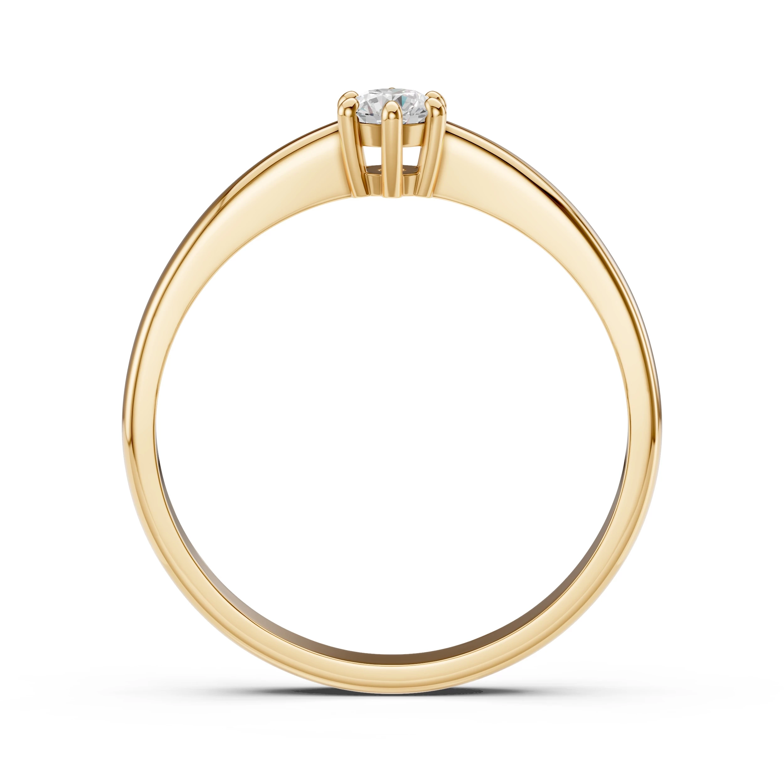 Bague Écrin Somptueux Solitaire ronde 0,15 ct · 3,4 mm — vue 5