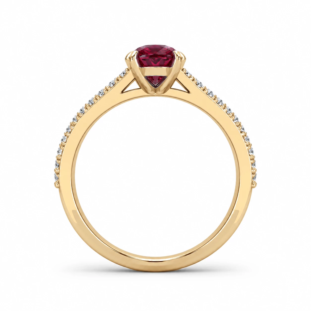 Bague Émotion Sacrée Pierre Précieuse ovale 0,92 ct — vue 8