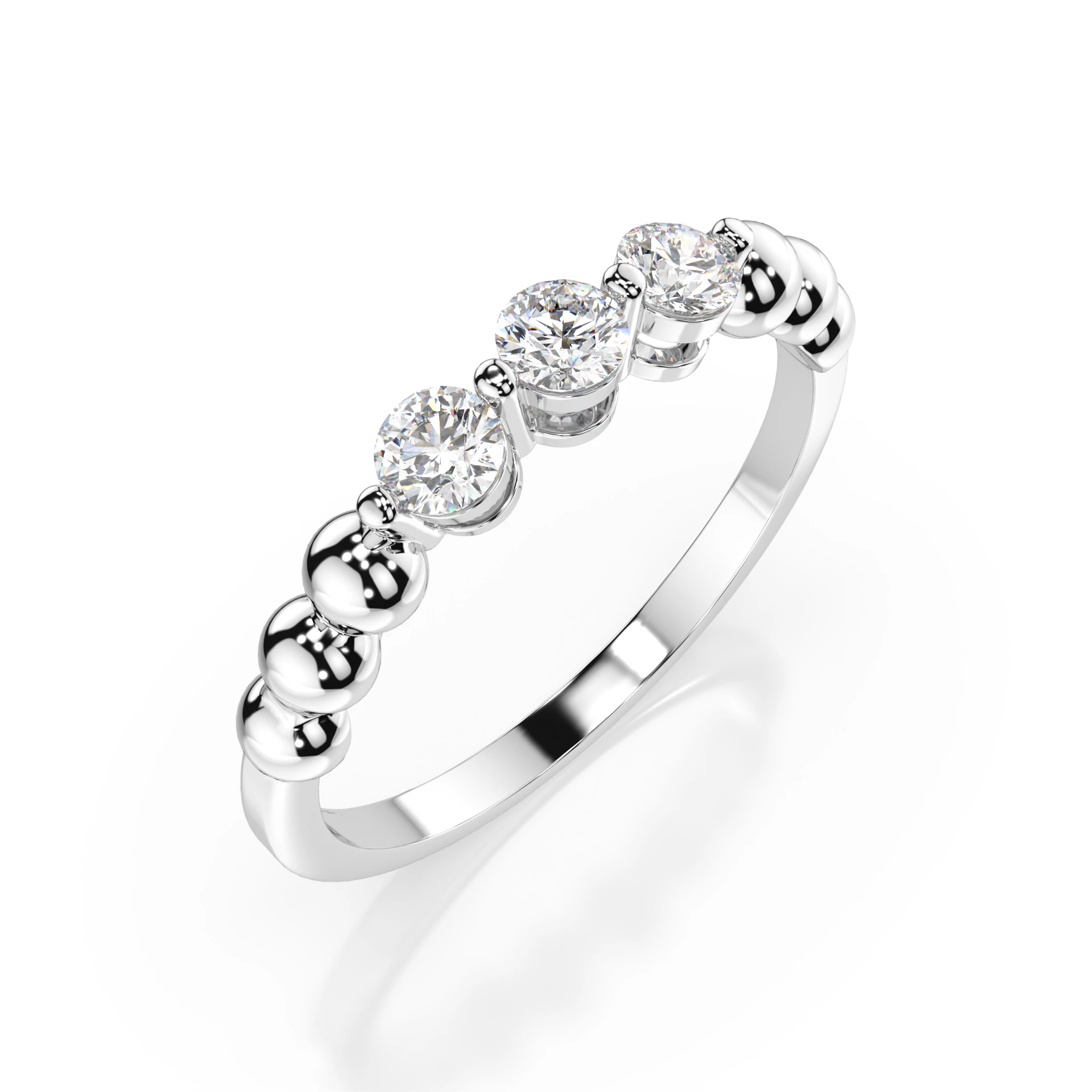 Bague Le Baiser des Étoiles Éternité ronde 0,39 ct — vue 1