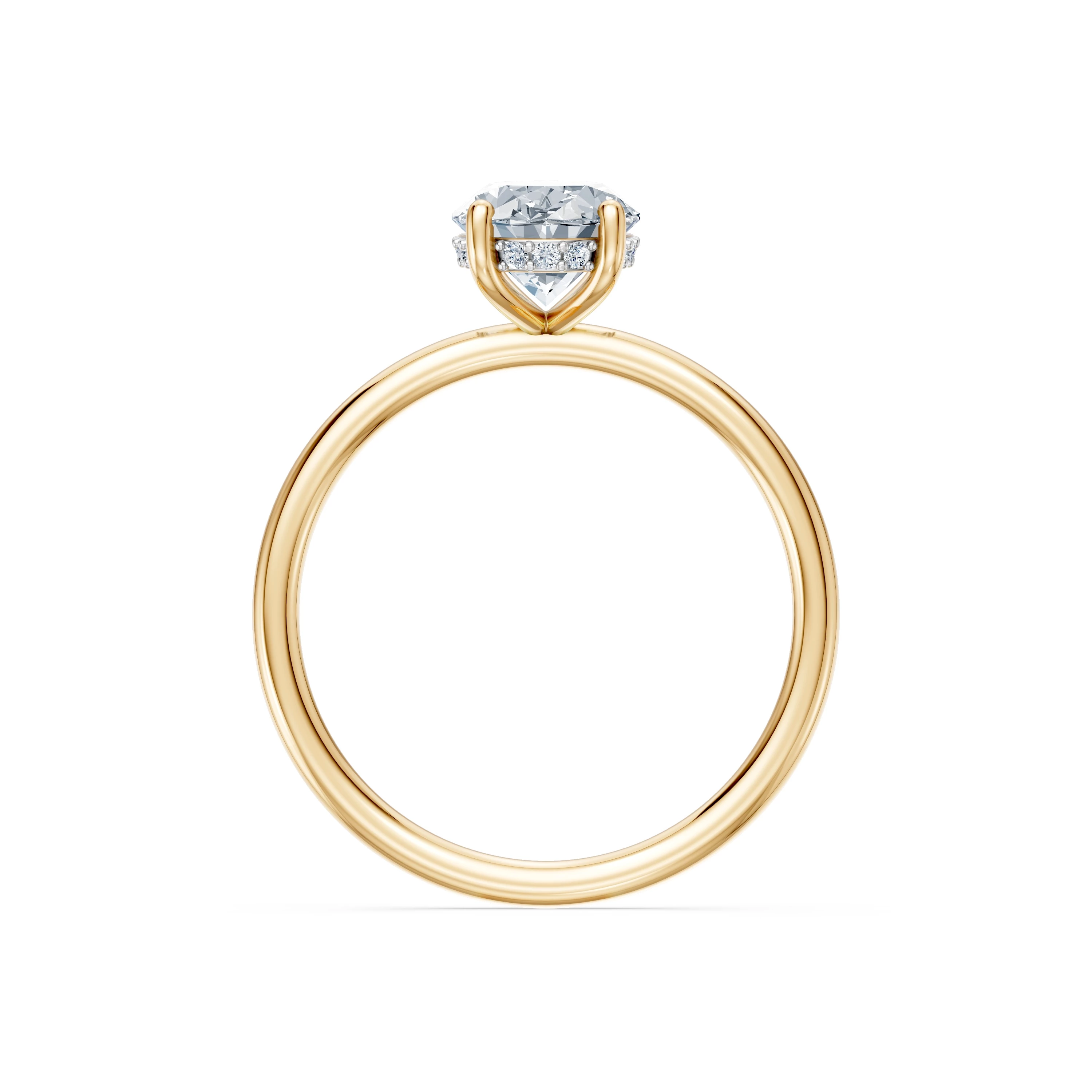 Bague Chef-d'Œuvre Précieux Solitaire ovale 1,5 ct · 1,5 mm — vue 5