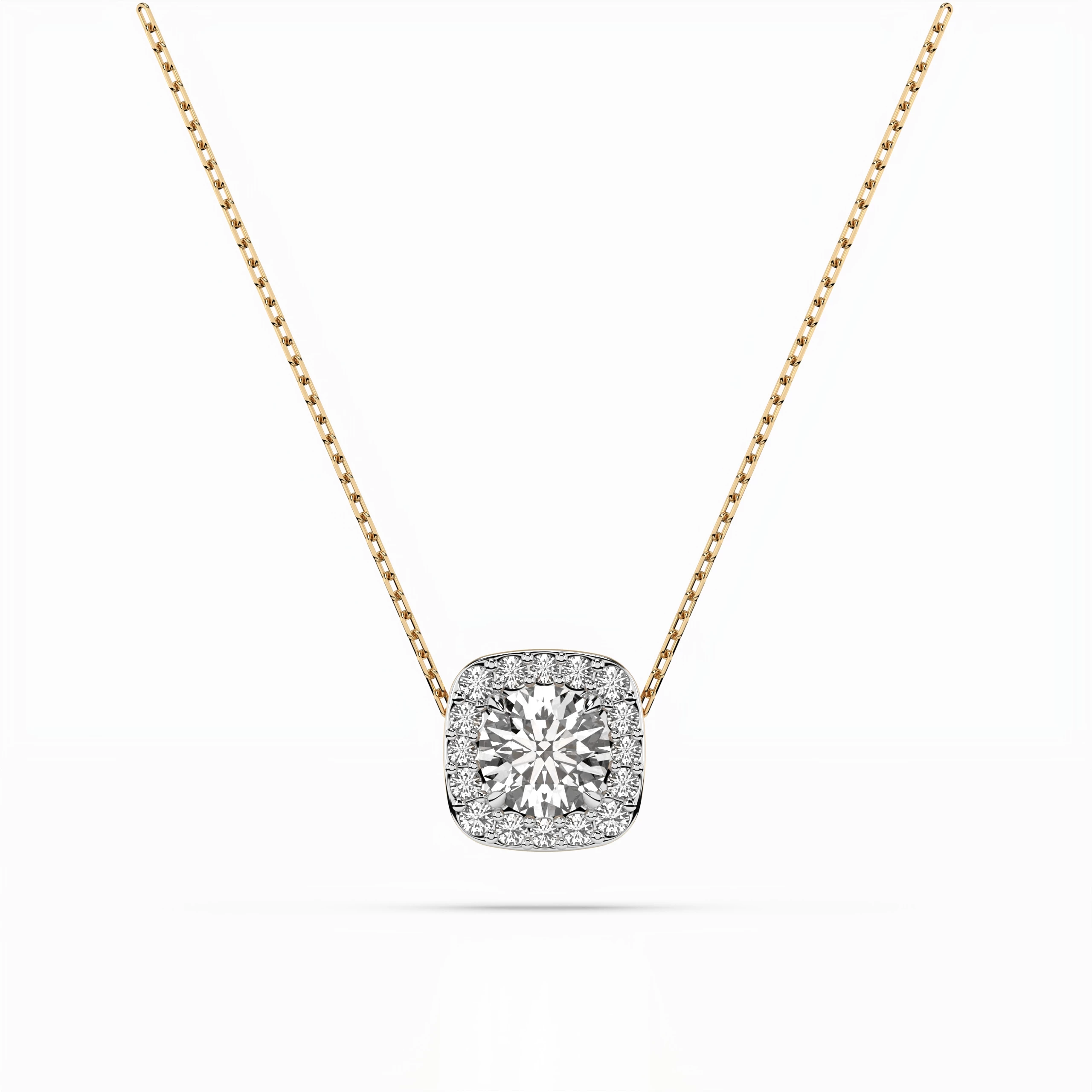 Collier Romance Précieuse Solitaire Éternité ronde 0,4 ct · 4,7 mm — vue 4