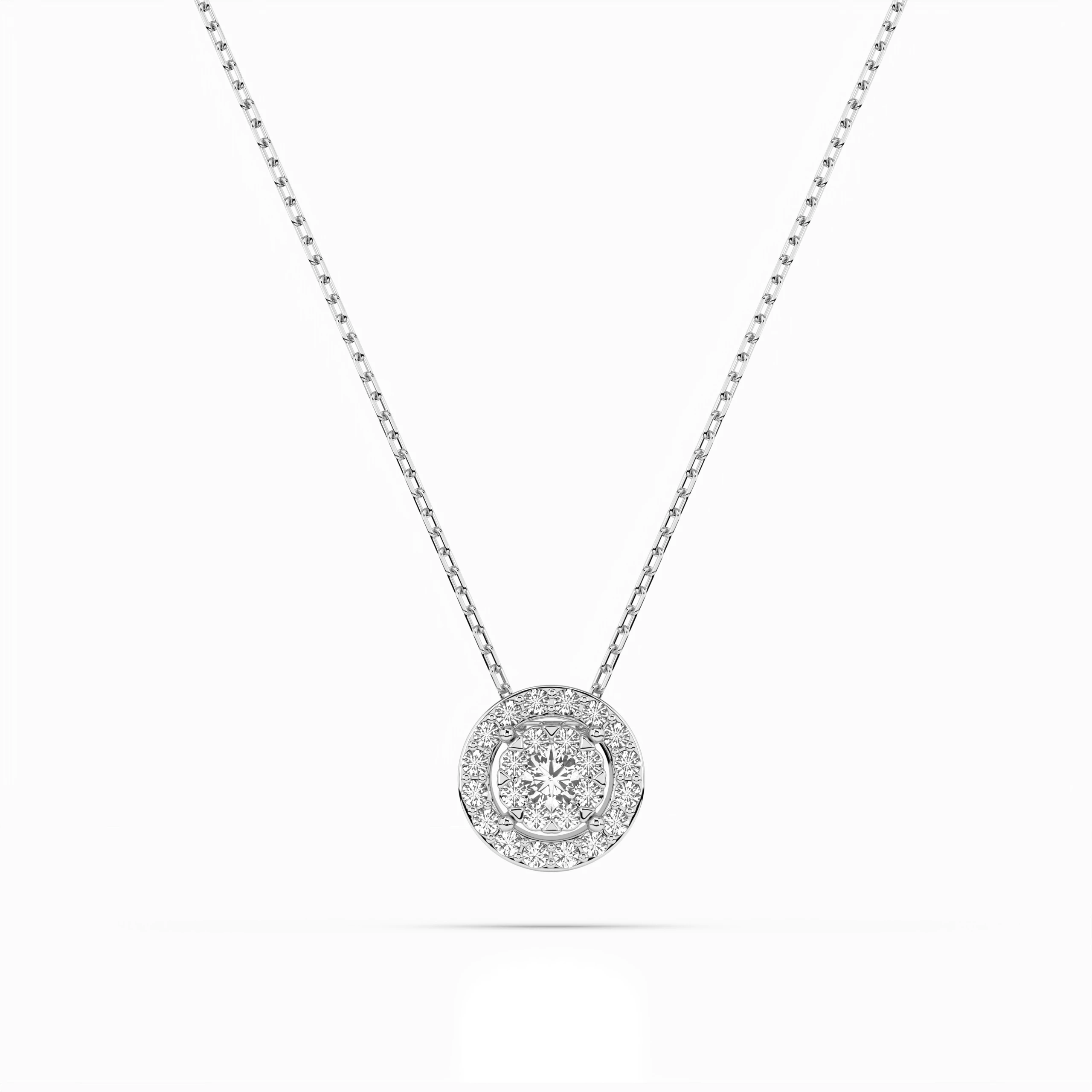 Collier Reflet Éternel Illusion ronde 0,06 ct — vue 1