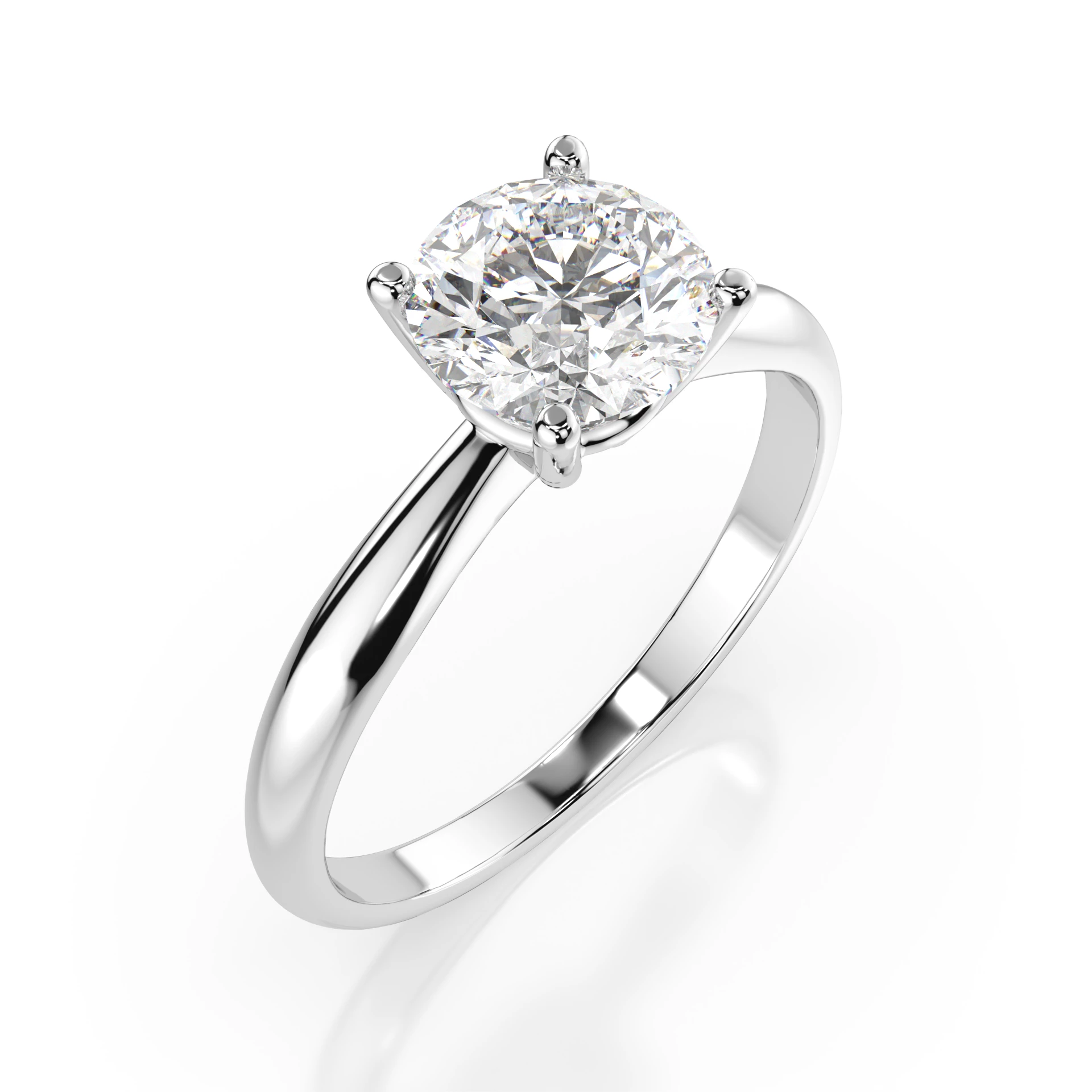 Bague Diadème Impérial Solitaire ronde 0,7 ct · 5,7 mm — vue 1
