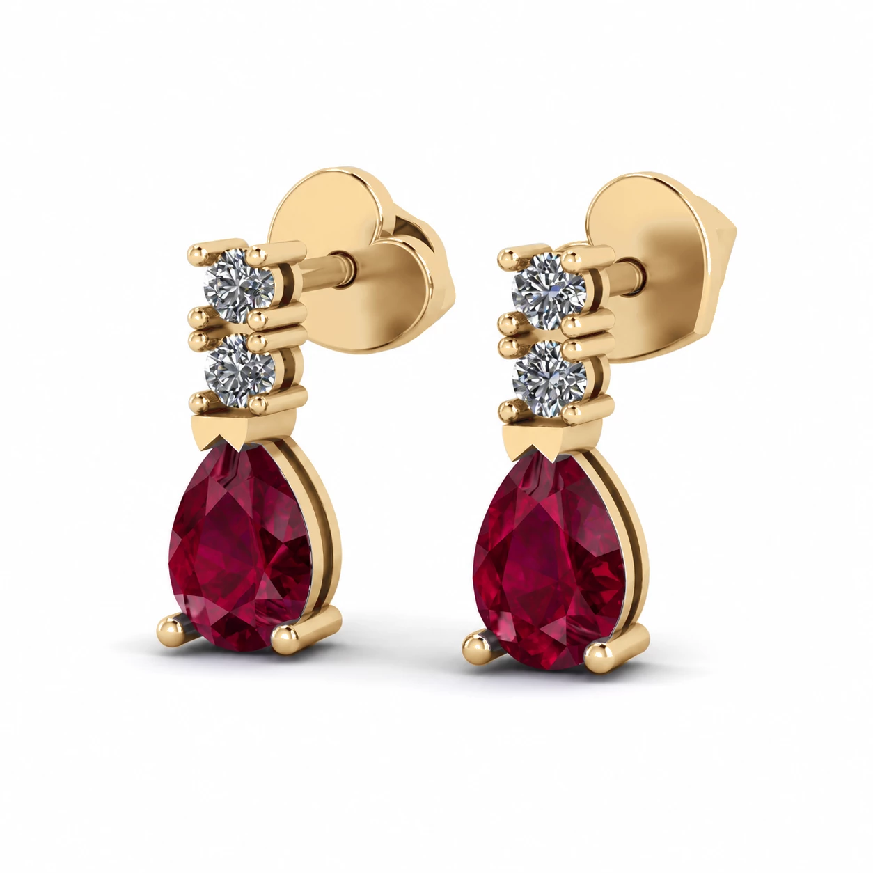 Boucles d'oreilles Murmure Éternel Pierre Précieuse 1 ct — vue 8