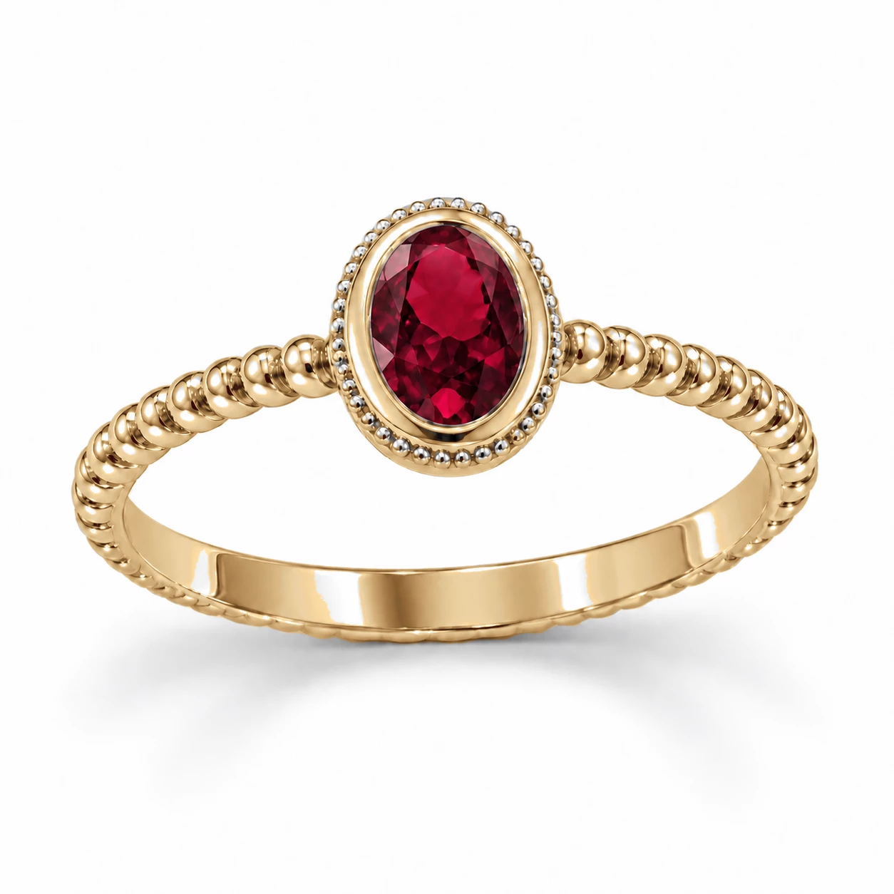 Bague L'Âme Éternelle Pierre Précieuse ovale 0,63 ct — vue 7