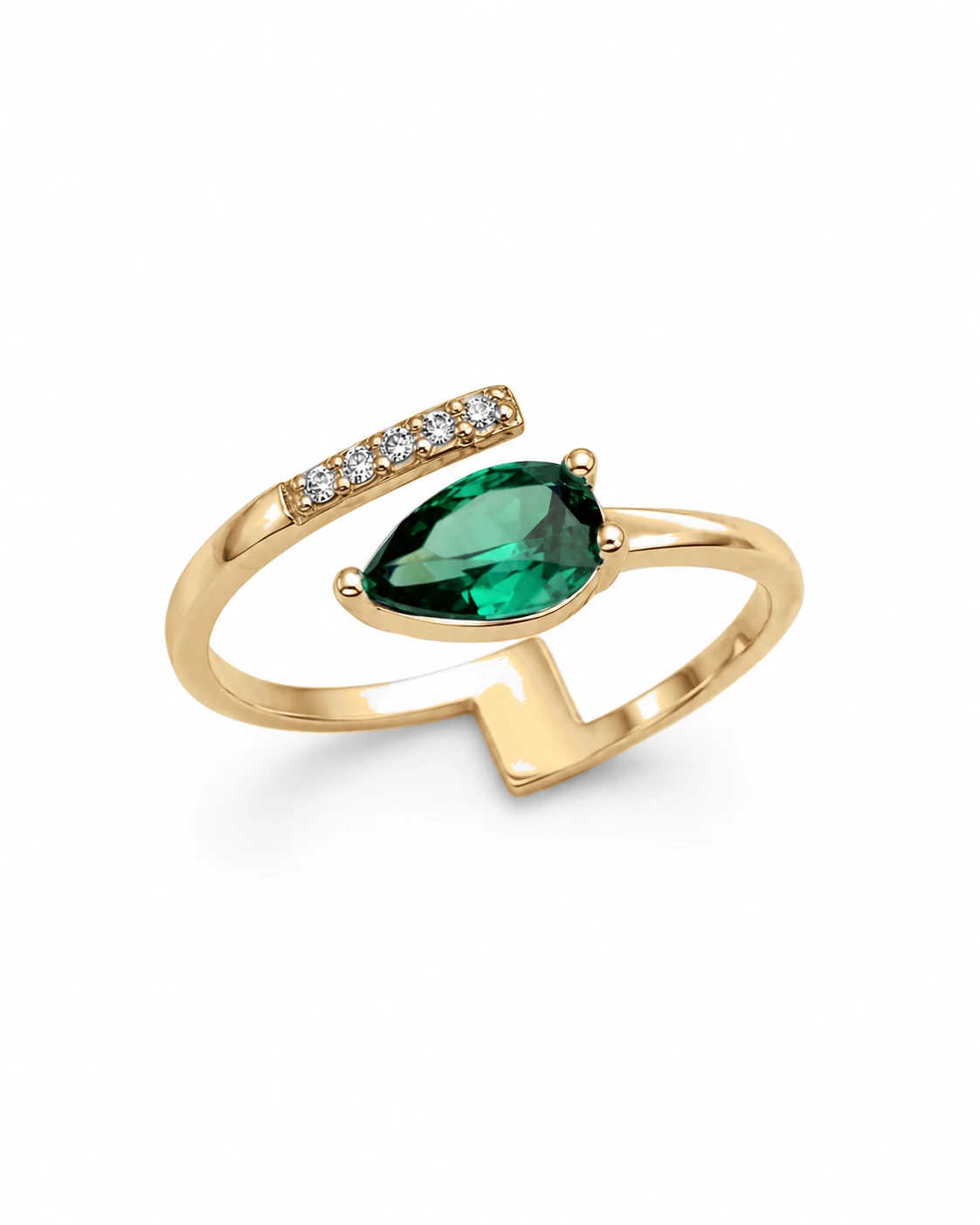 Bague Impératrice Éblouissante Pierre Précieuse 0,33 ct — vue 9