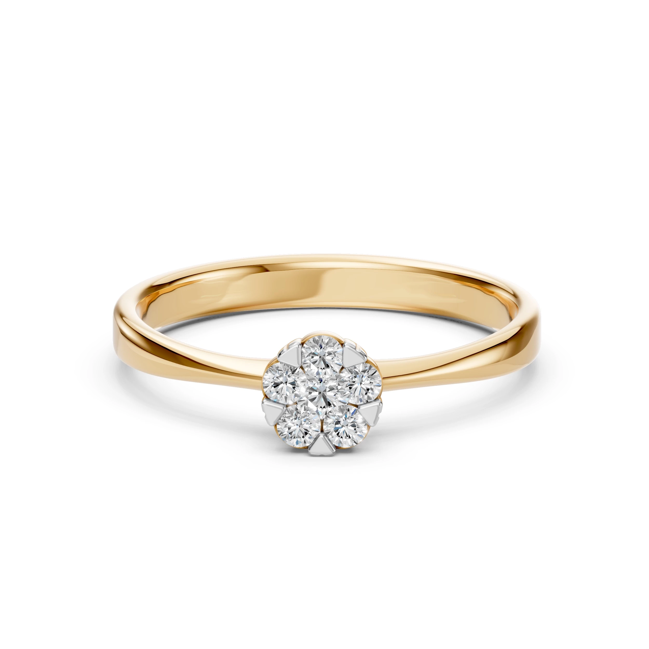 Bague Lumière Divine Illusion ronde 0,06 ct — vue 6
